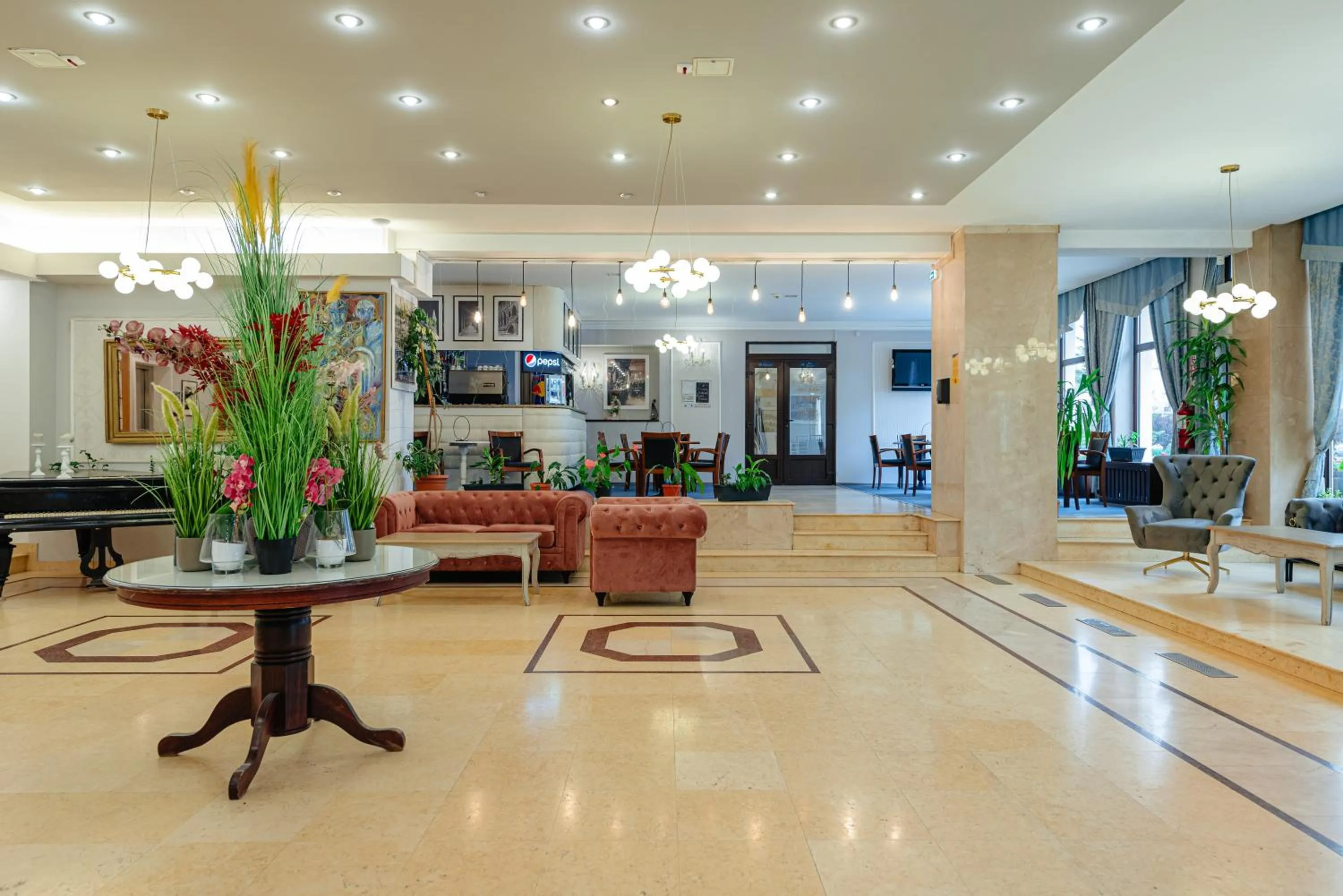 Lobby or reception in Hotel Rusca