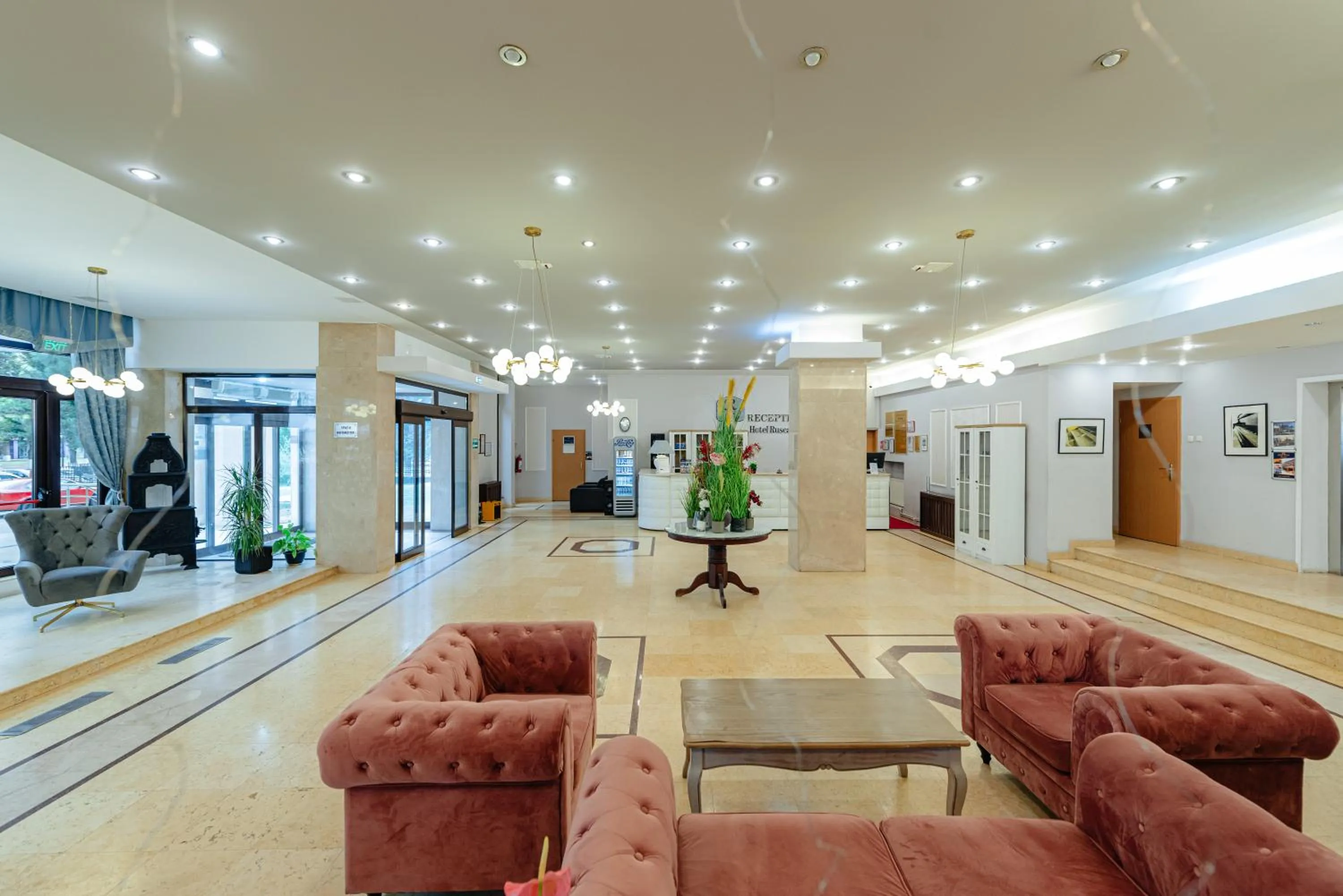 Lobby or reception in Hotel Rusca