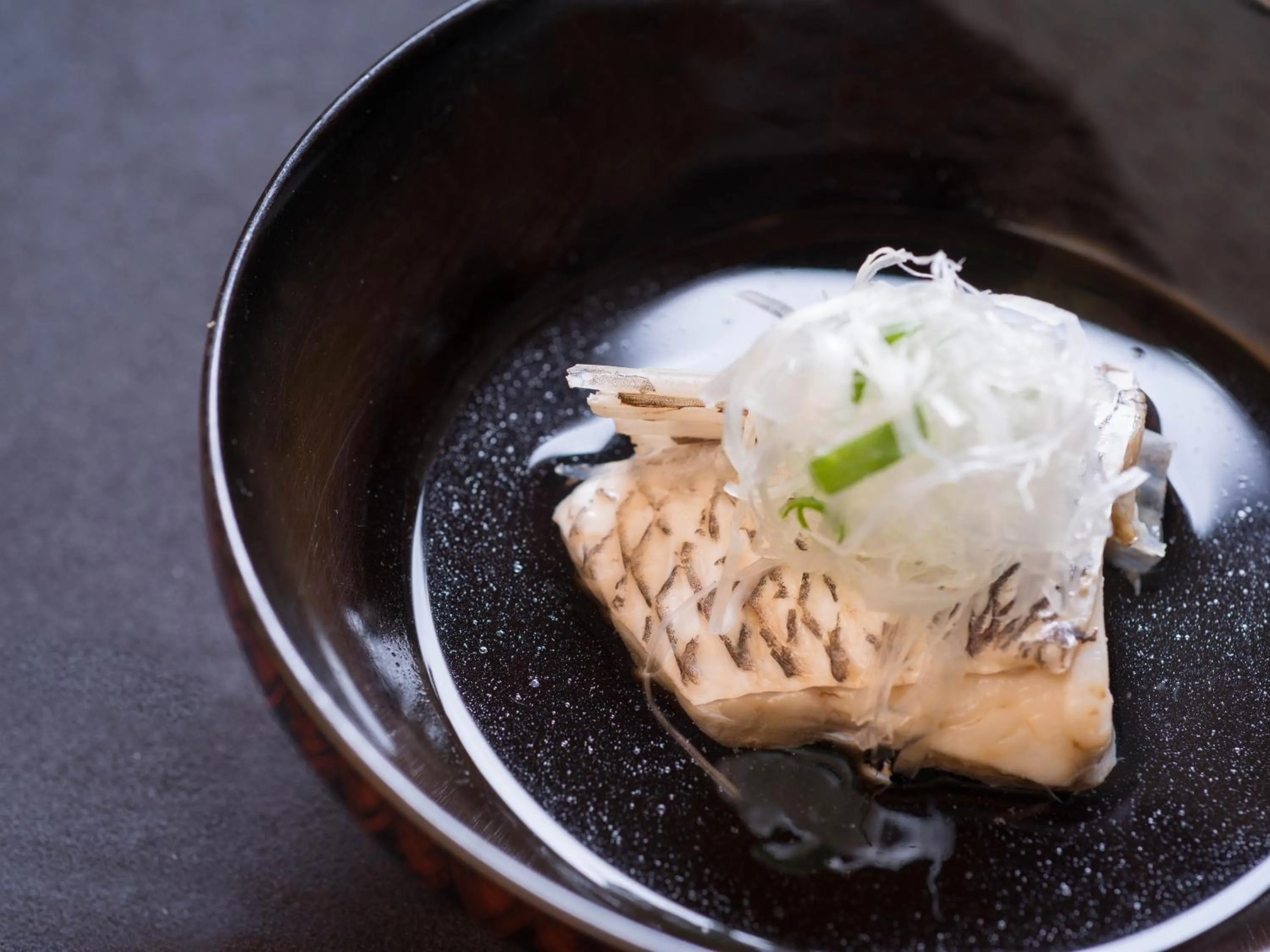 Food close-up in Kappo Ryokan Shiroyama