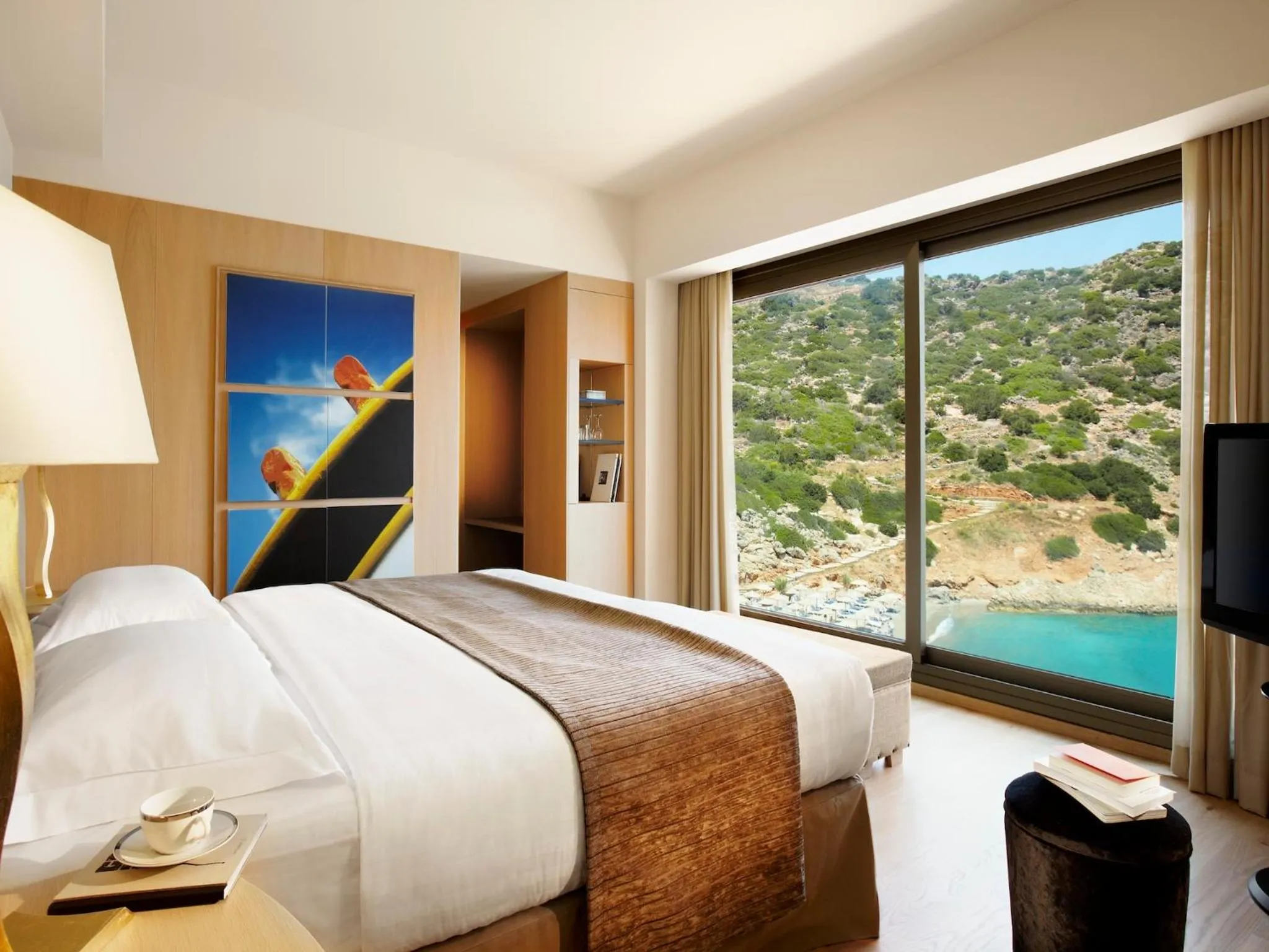 View (from property/room), Bed in Daios Cove