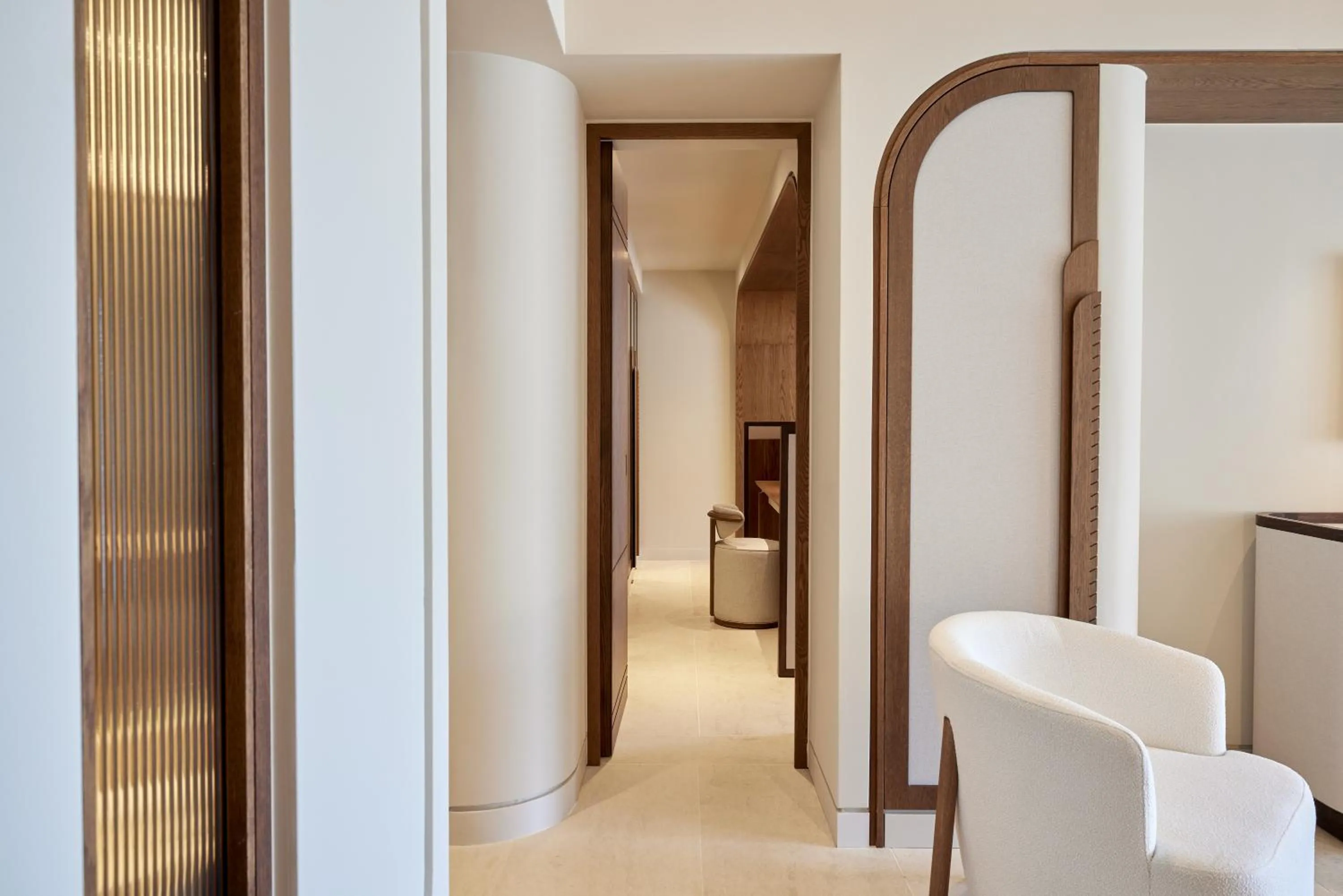 Seating area in Daios Cove