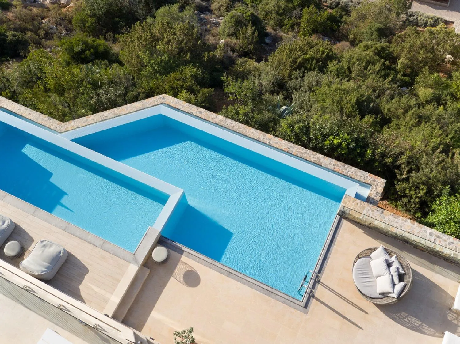 Pool view in Daios Cove