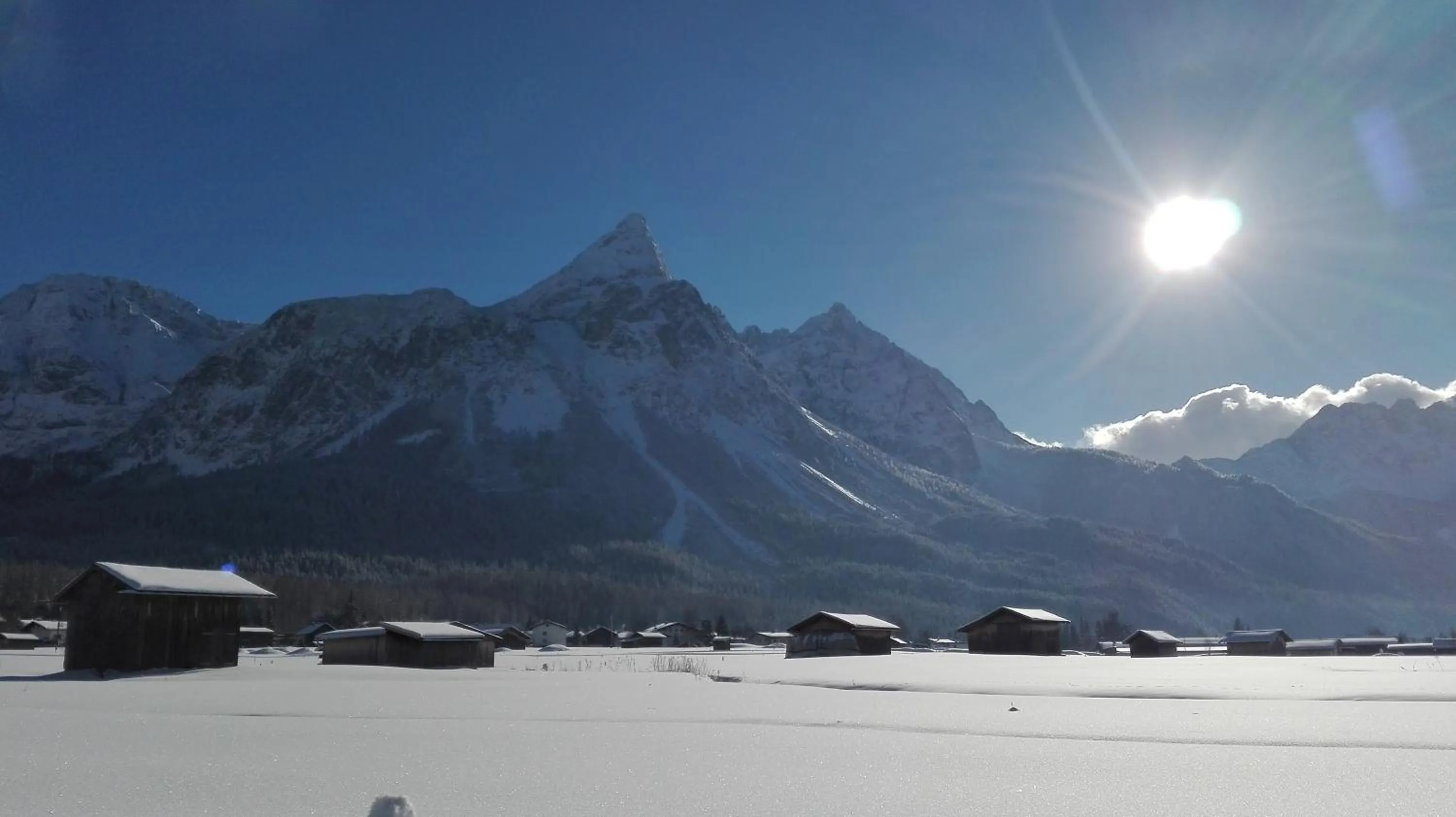 Natural landscape in Das Halali - dein kleines Hotel an der Zugspitze