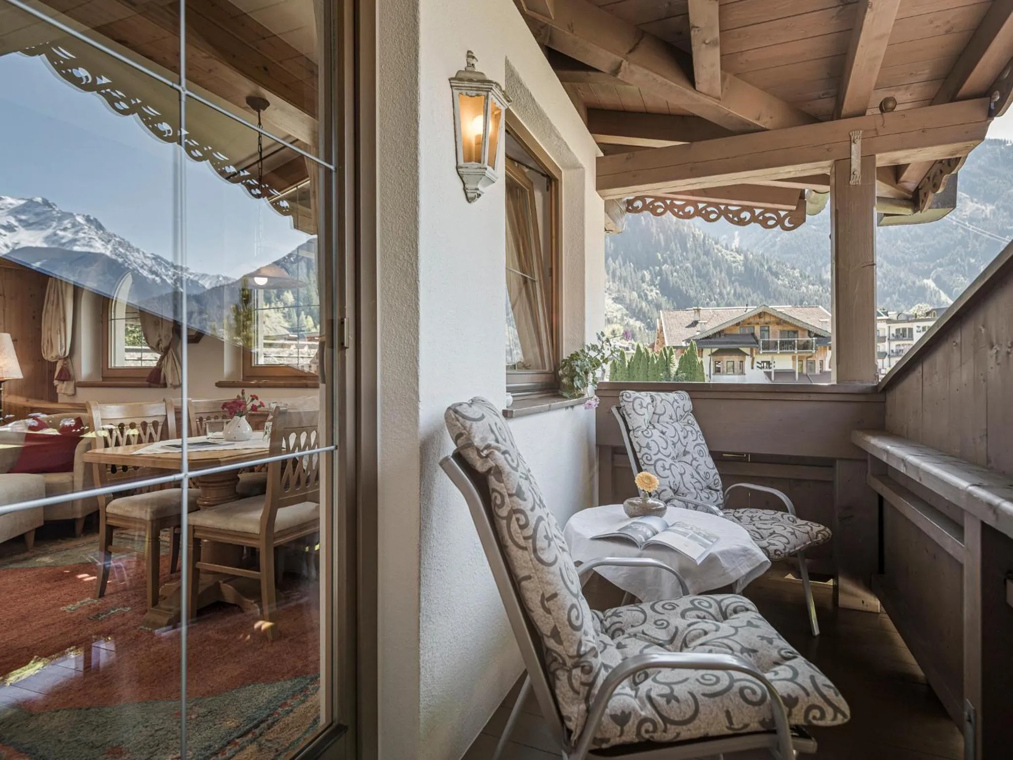 Balcony/Terrace in Apparthotel "Landhaus Veronika"