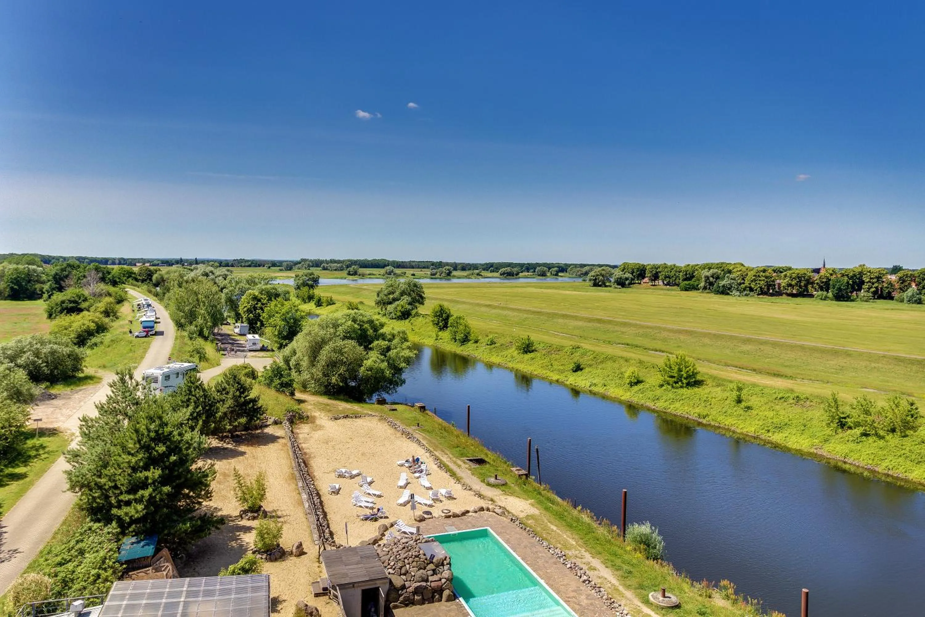 Bird's eye view in Hotel Dömitzer Hafen