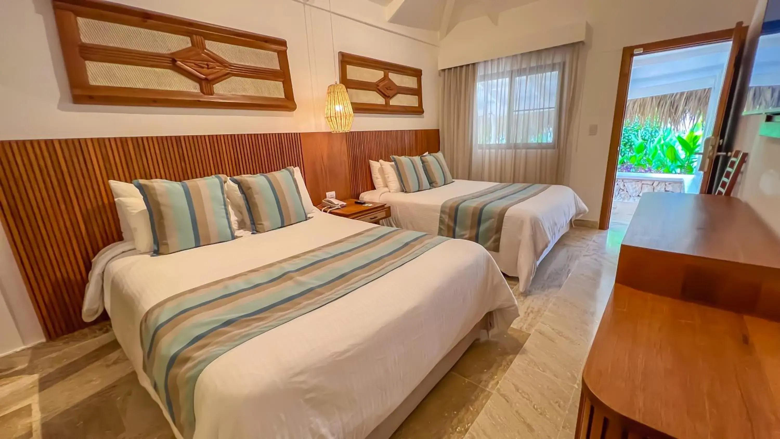 Bungalow with Garden and Two Queen Beds, Non-Smoking - single occupancy in Viva Dominicus Beach by Wyndham, A Trademark All Inclusive Bungalow with Garden and Two Queen Beds, Non-Smoking - single occupancy in Viva Dominicus Beach by Wyndham, A Trademark All Inclusive