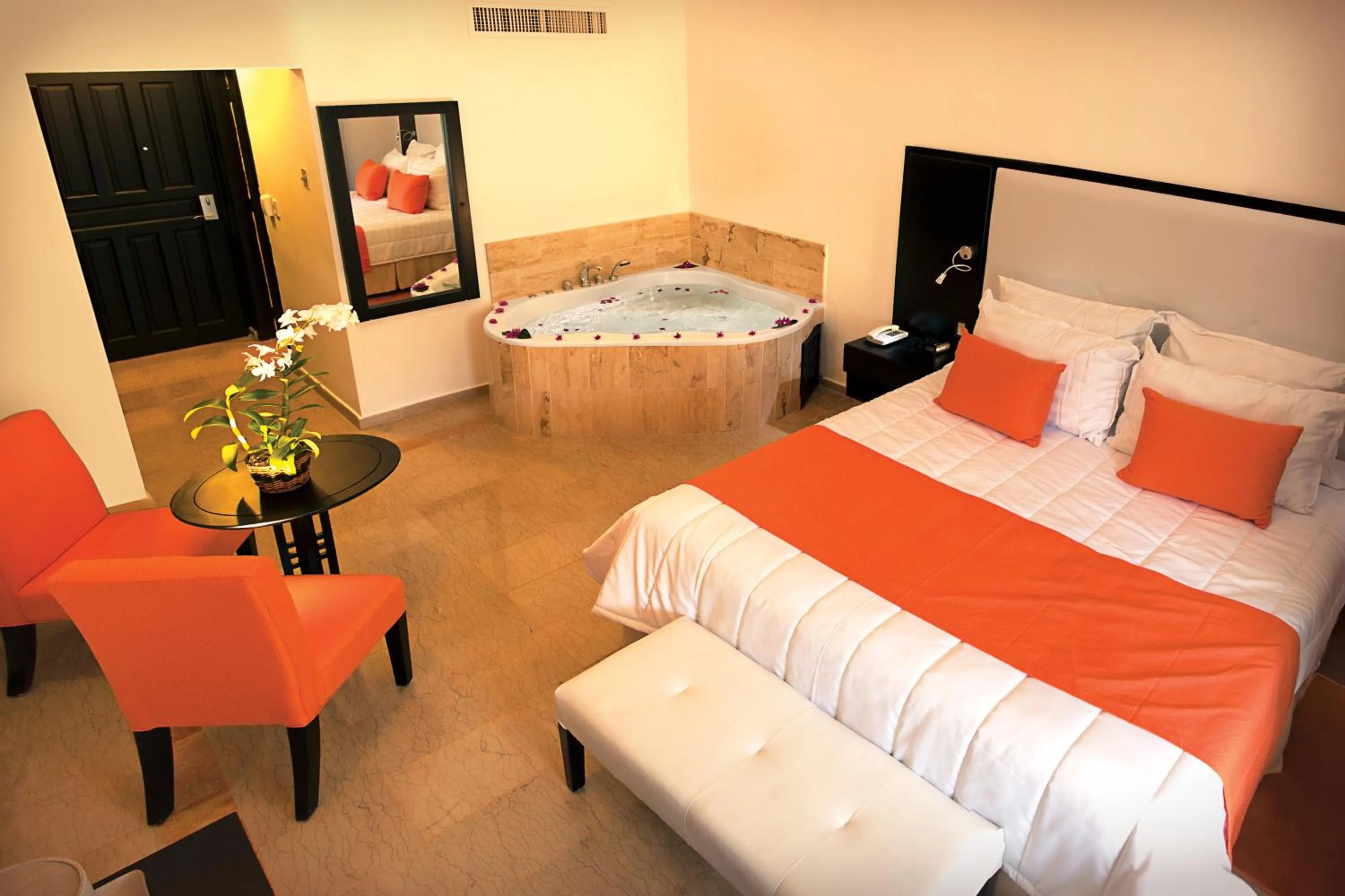 Bedroom, Bed in Viva Dominicus Palace by Wyndham, A Trademark All Inclusive