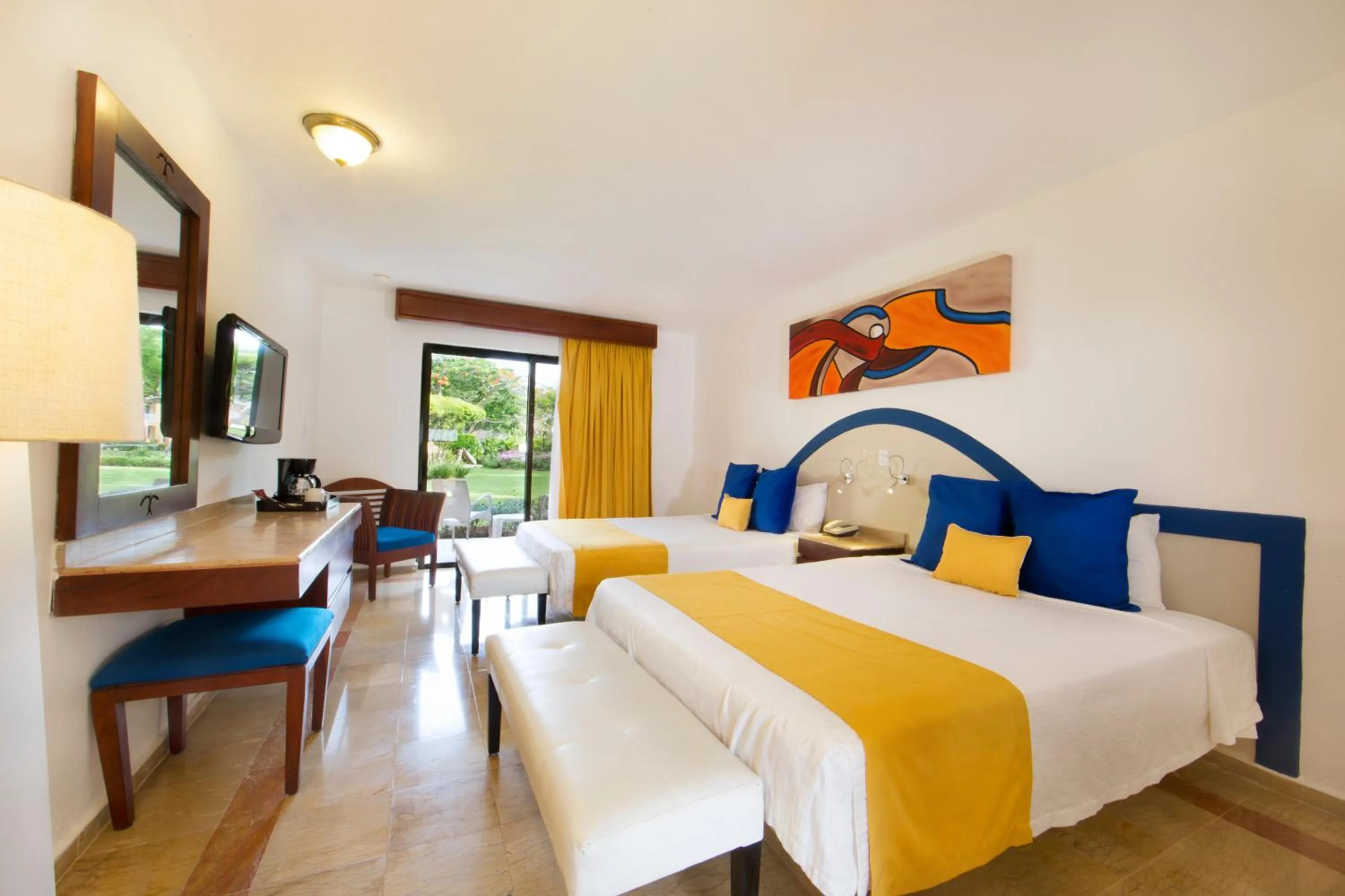 Bedroom, Bed in Viva Dominicus Palace by Wyndham, A Trademark All Inclusive