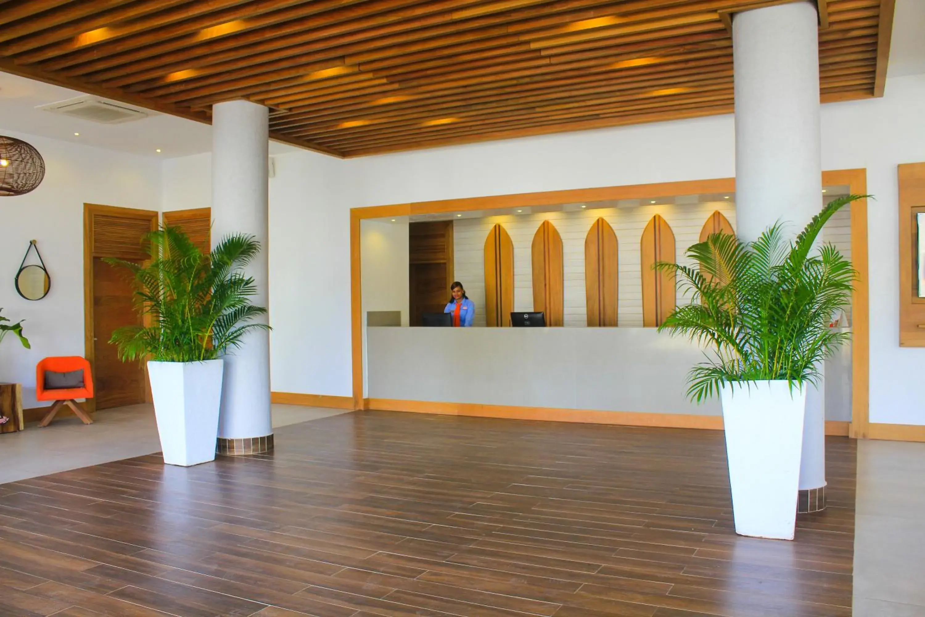 Lobby or reception in Viva Tangerine by Wyndham, A Trademark All Inclusive Lobby or reception in Viva Tangerine by Wyndham, A Trademark All Inclusive