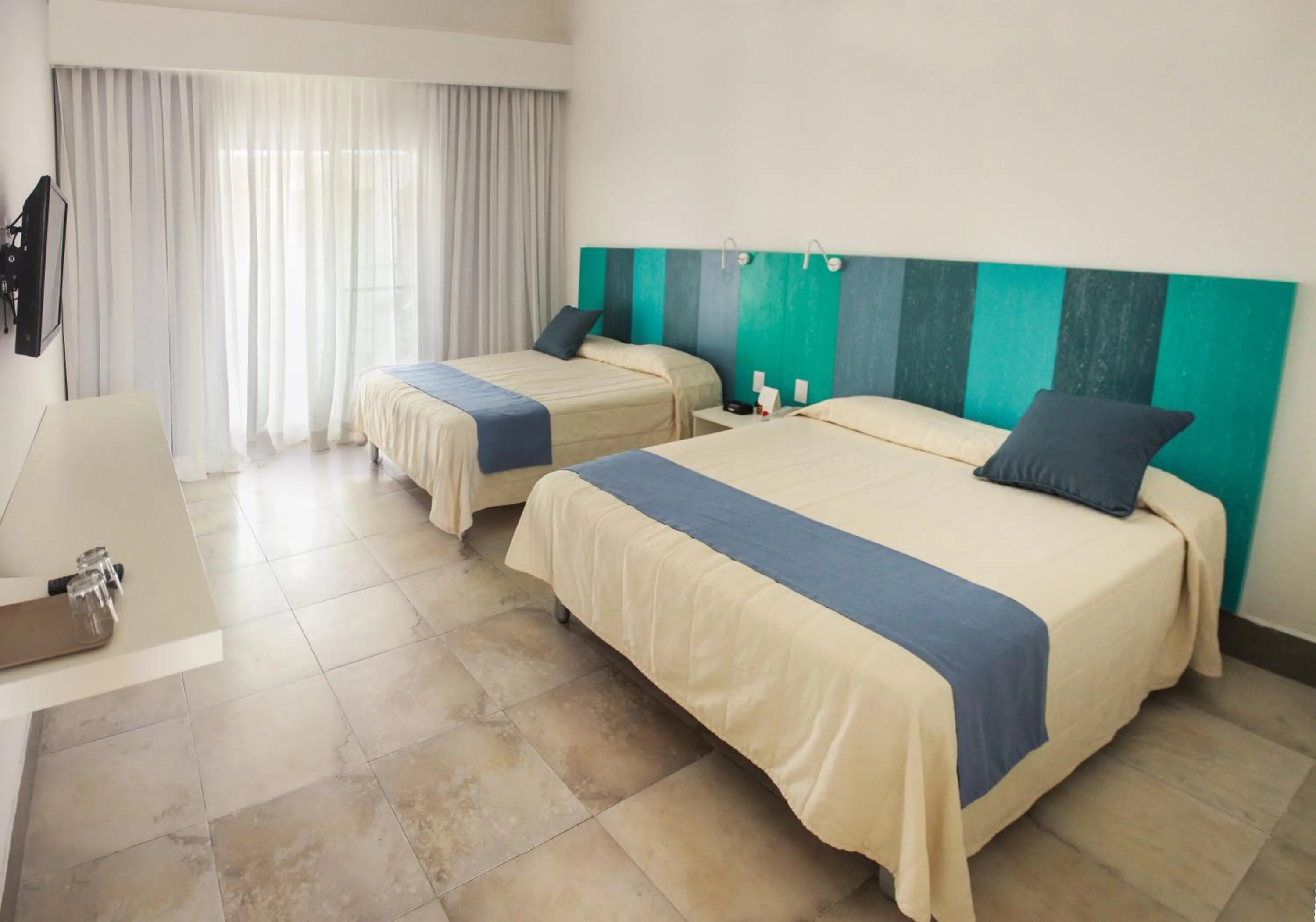 Bedroom, Bed in Viva Tangerine by Wyndham, A Trademark All Inclusive