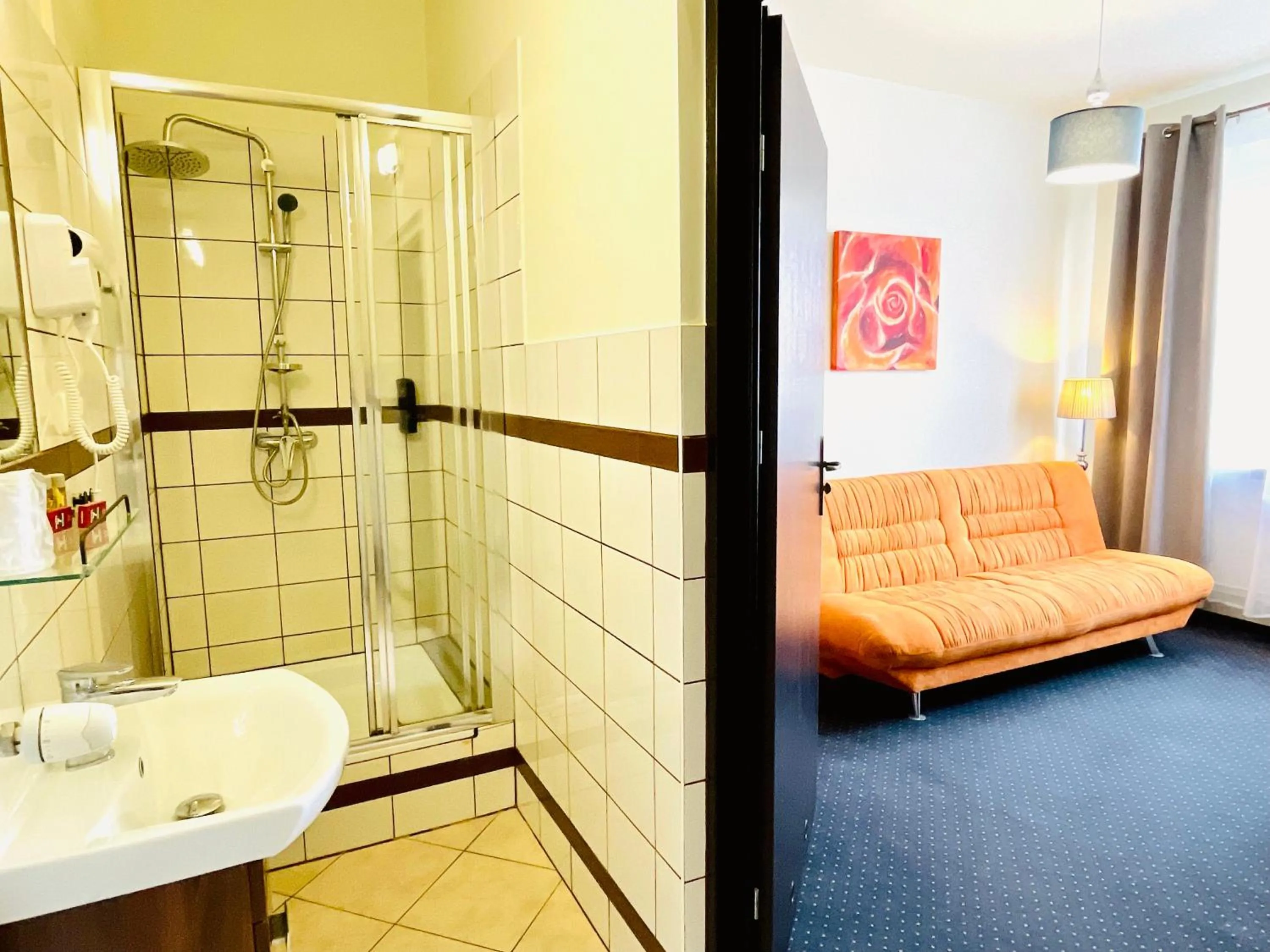 Shower in Hotel Seven 7