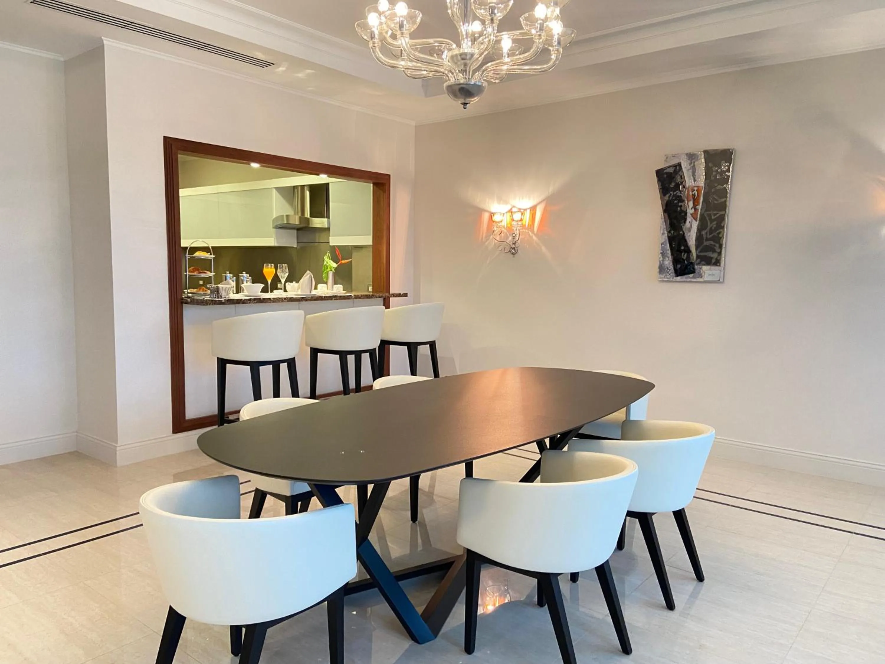 Seating area in Grand Hotel Djibloho