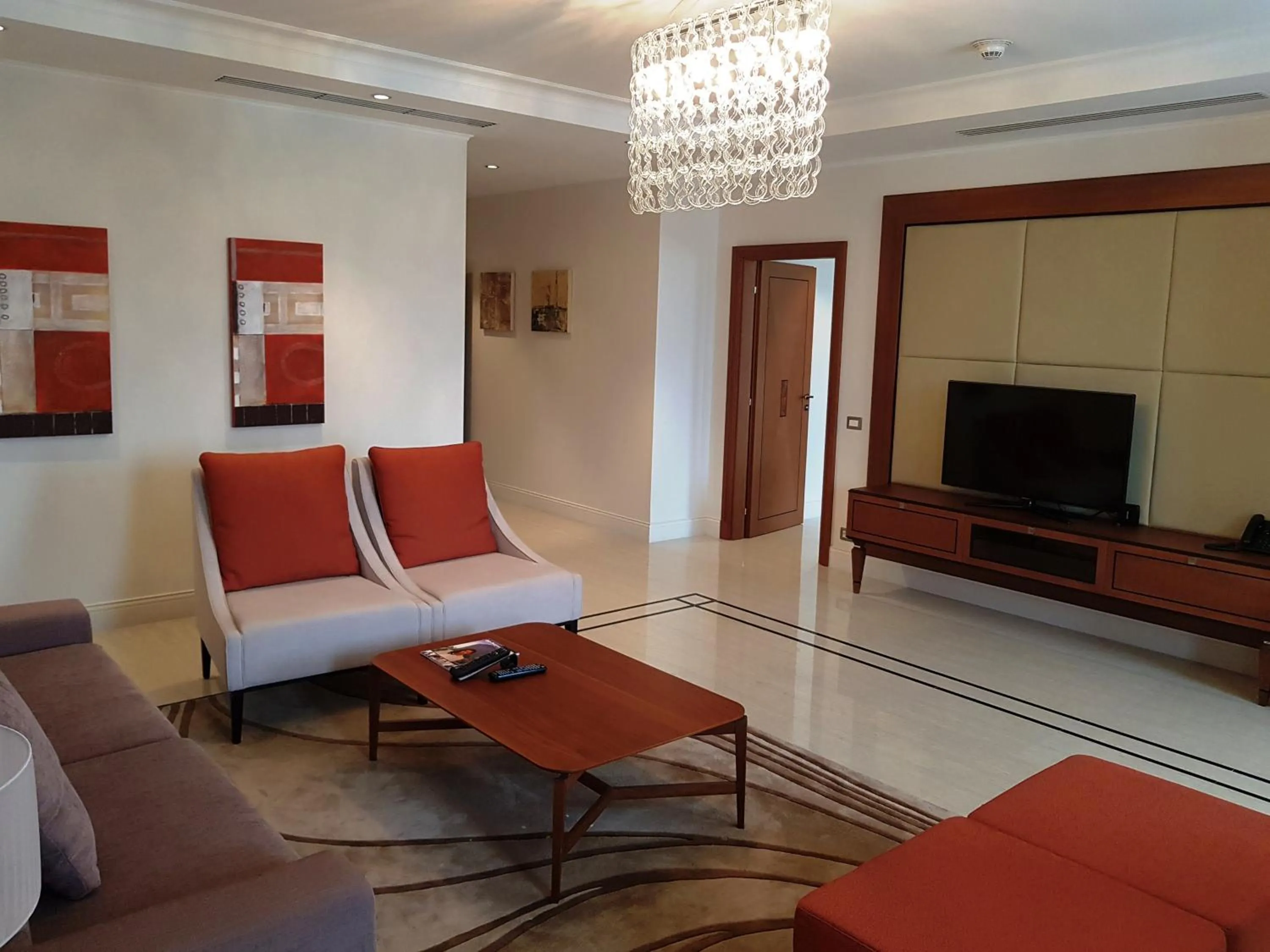 Seating area in Grand Hotel Djibloho
