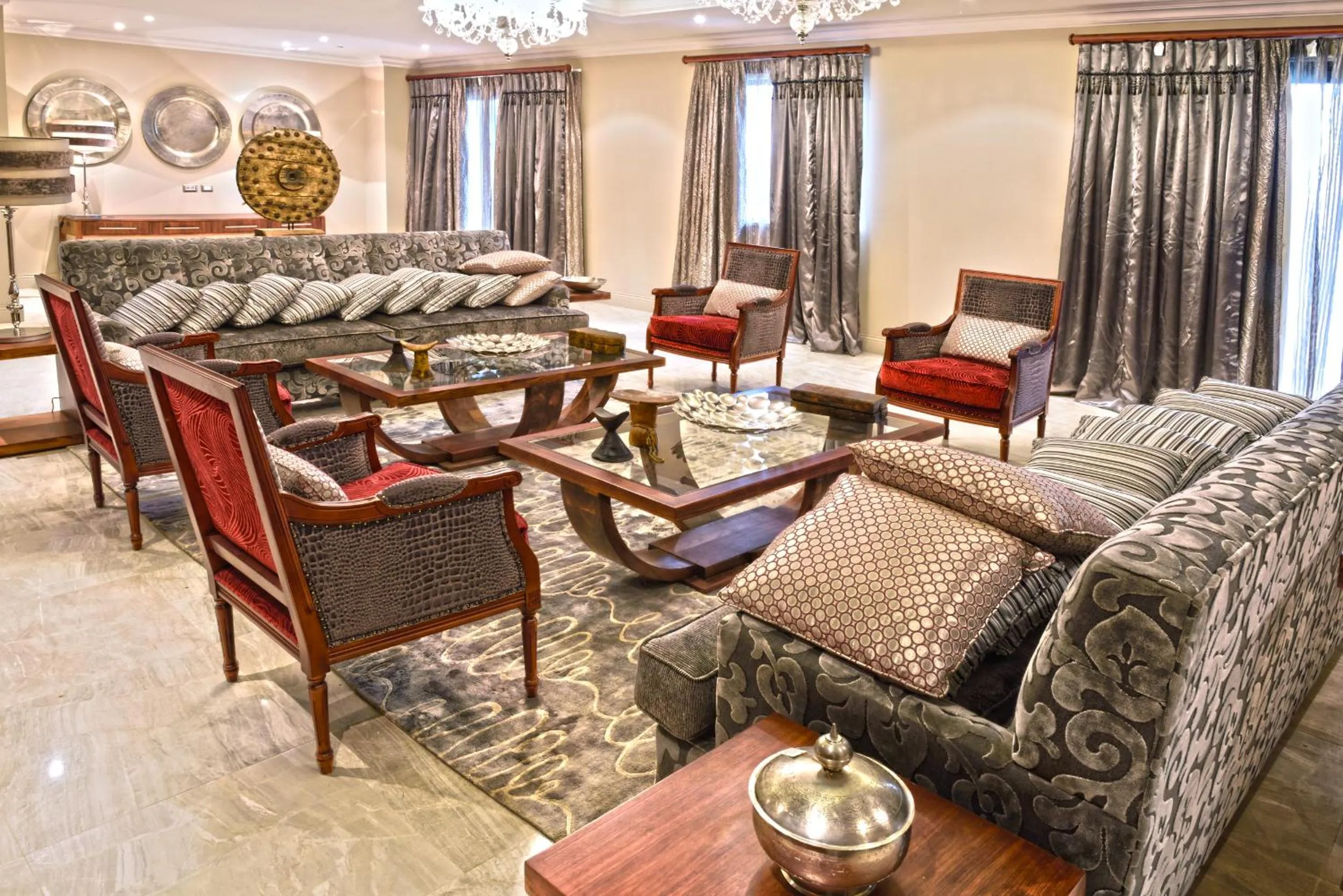 Living room in Grand Hotel Djibloho