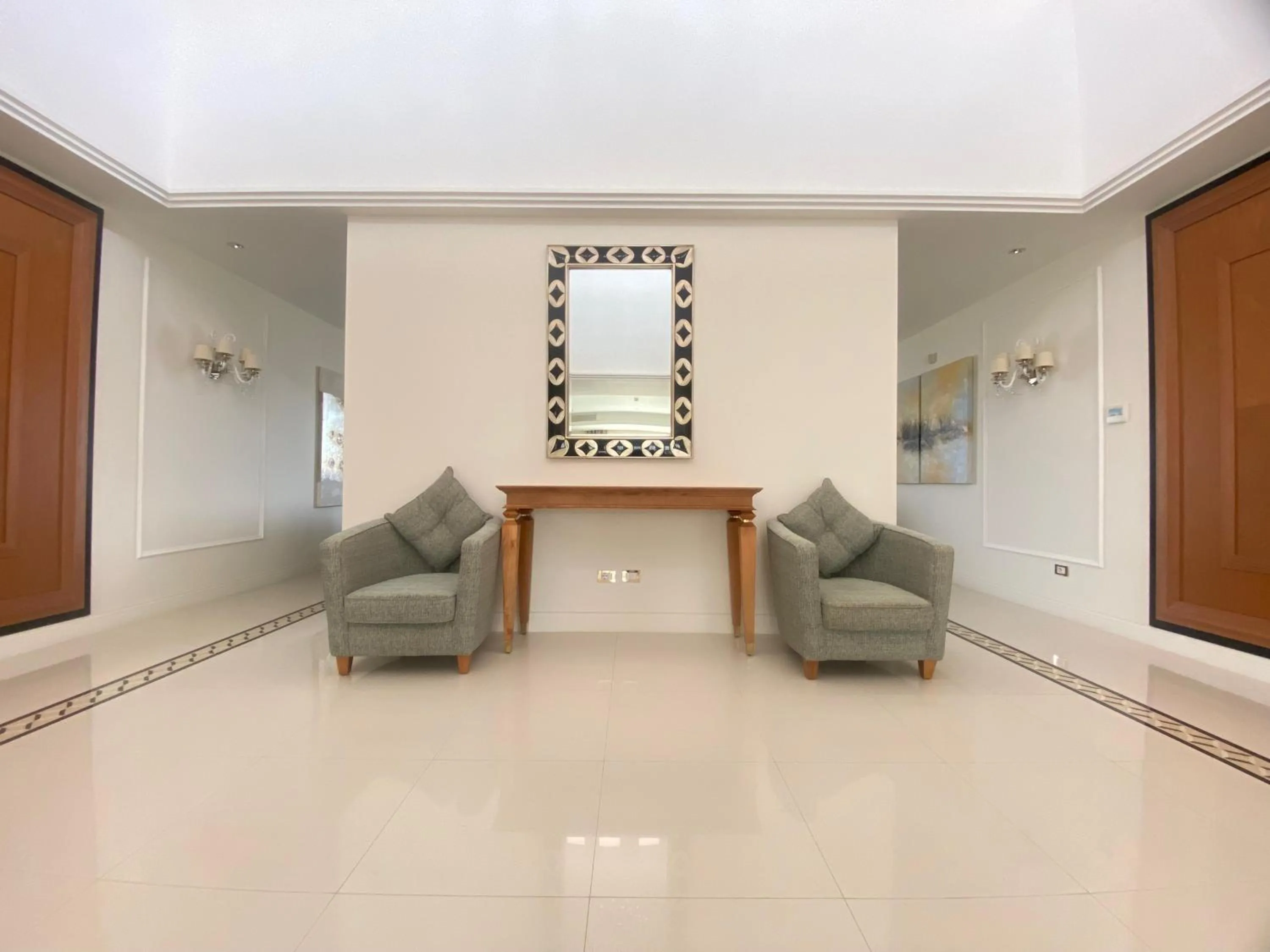 Seating area in Grand Hotel Djibloho