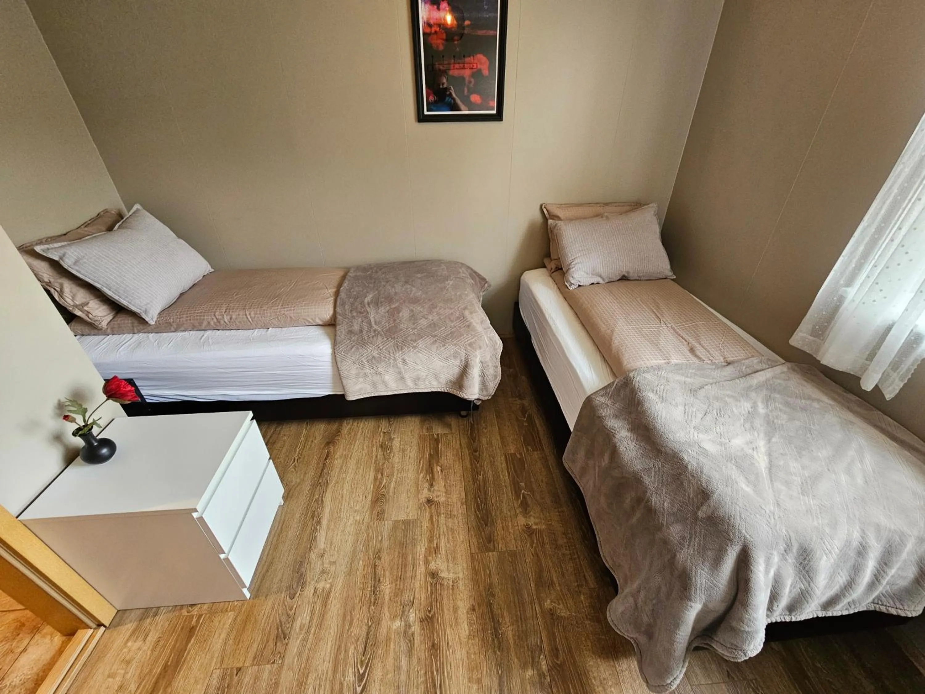 Bed in Skeiðvellir Villa