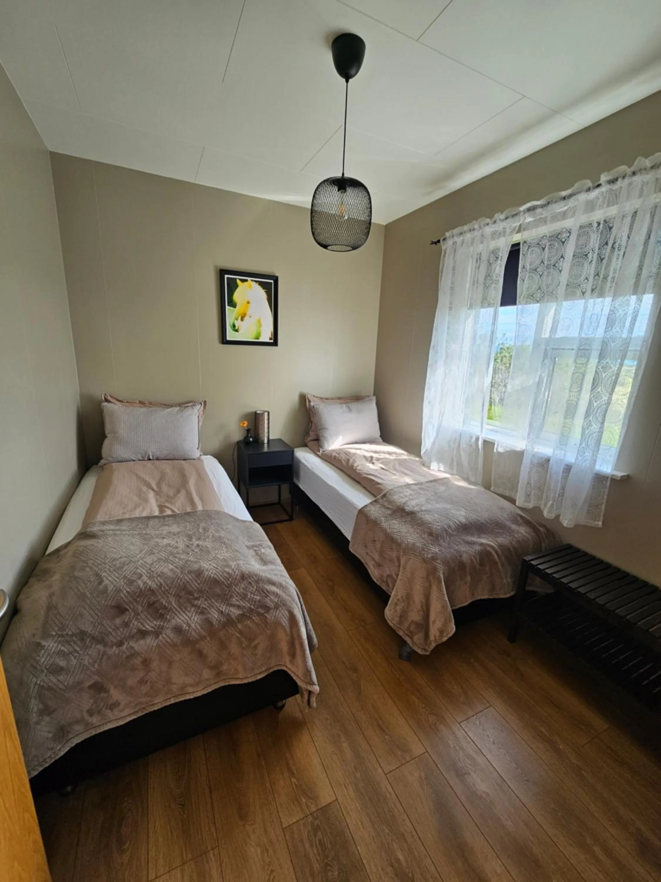 Bed in Skeiðvellir Villa