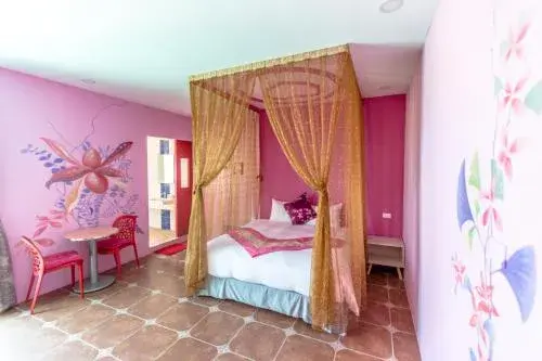 Deluxe Double Room with View and Balcony in Kenting Aqual Inn Deluxe Double Room with View and Balcony in Kenting Aqual Inn