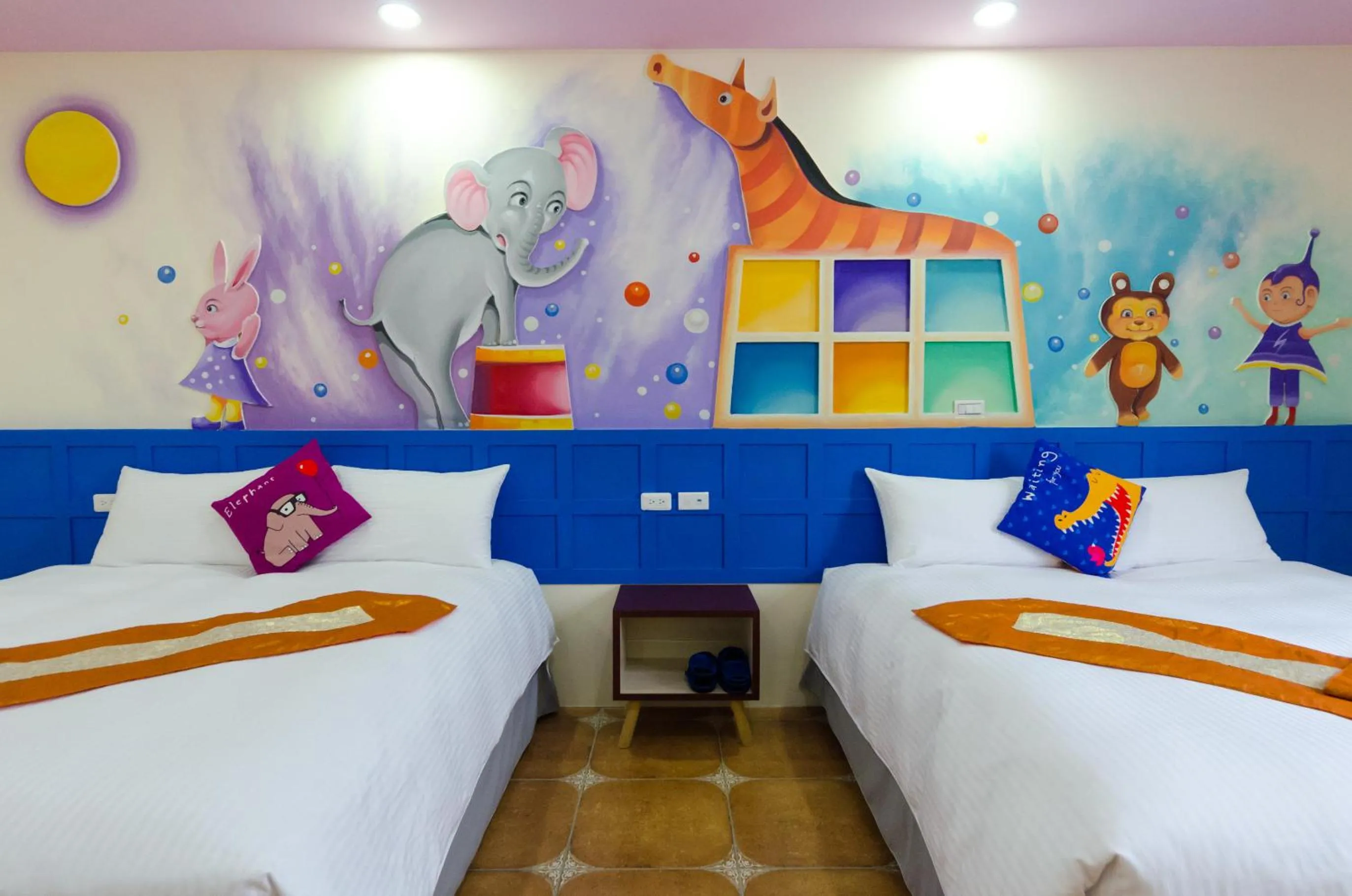 Bed in Kenting Aqual Inn