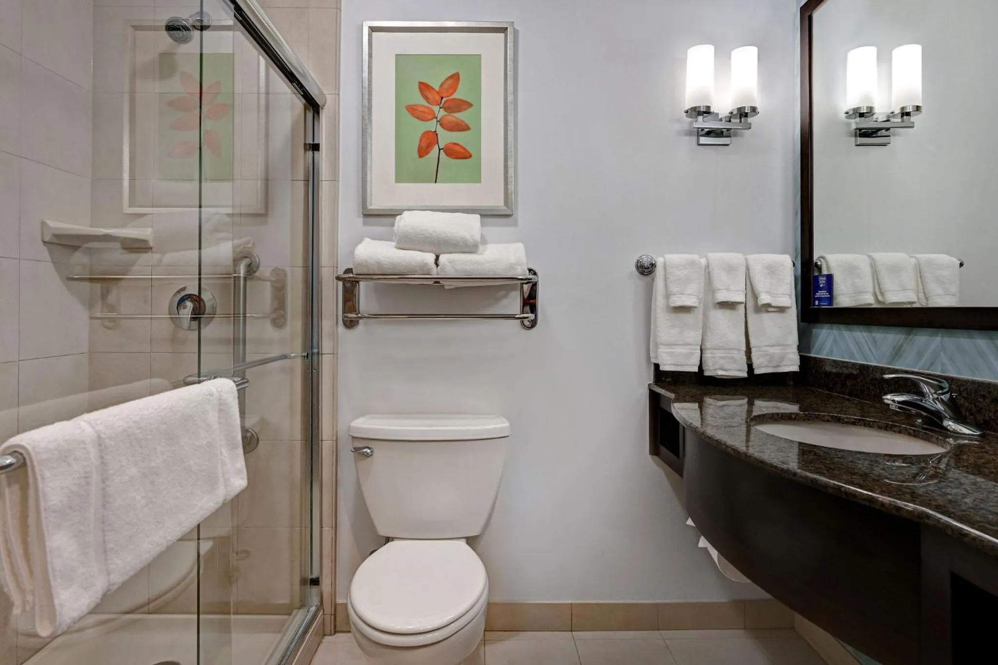 Shower in Hilton Garden Inn San Bernardino