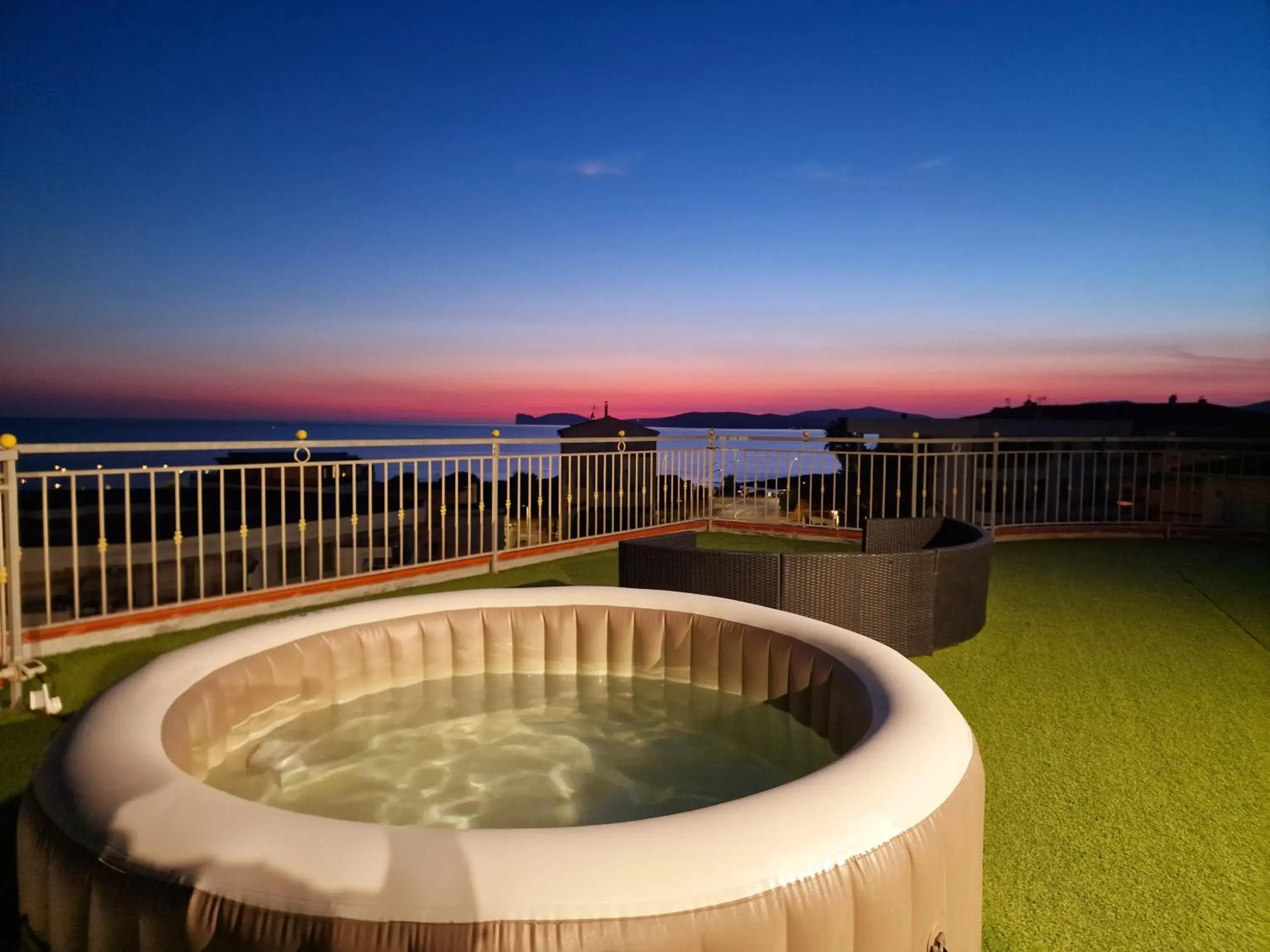 Pool view in Hotel Villa Piras Pool view in Hotel Villa Piras