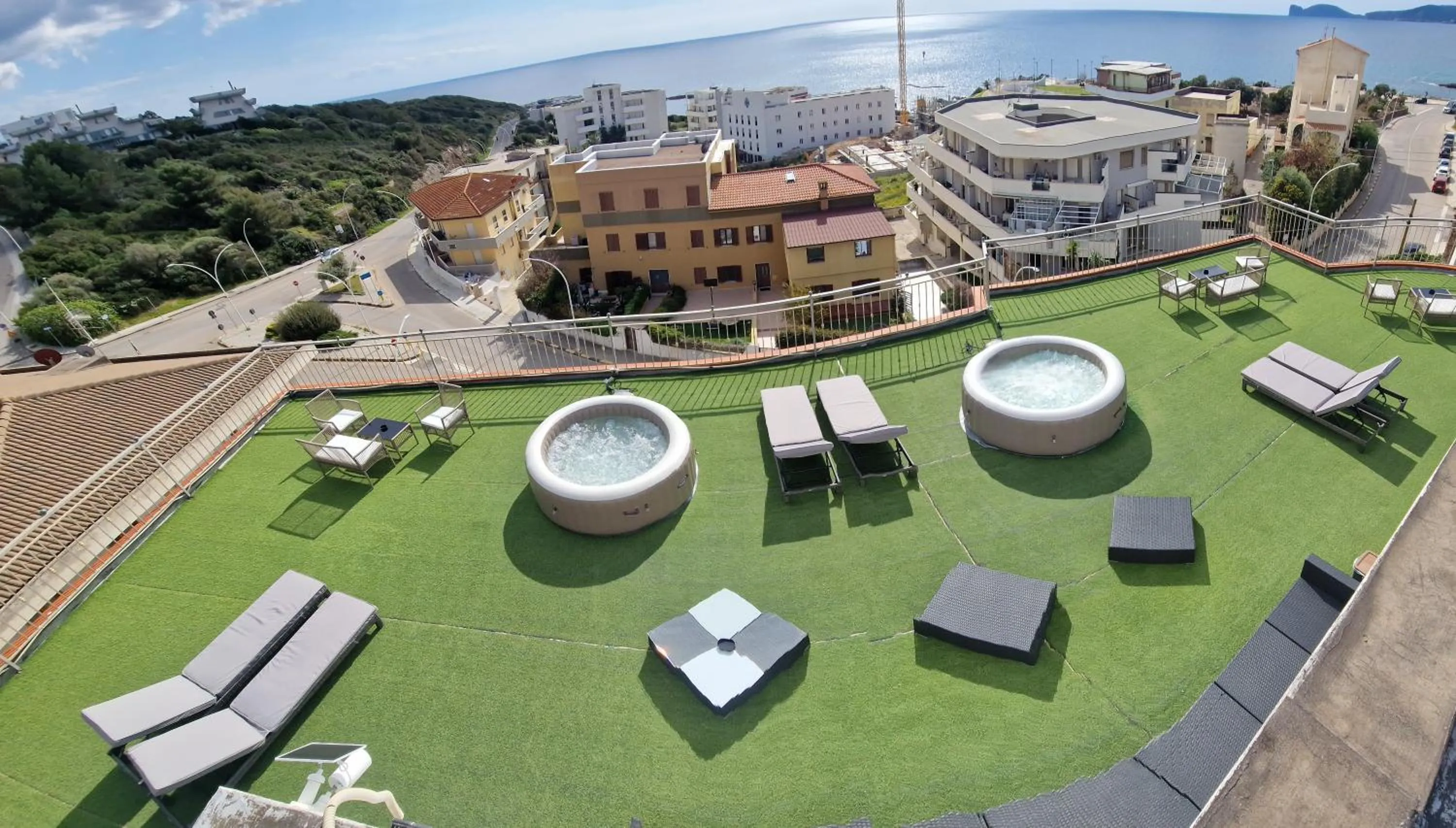 Bird's eye view in Hotel Villa Piras