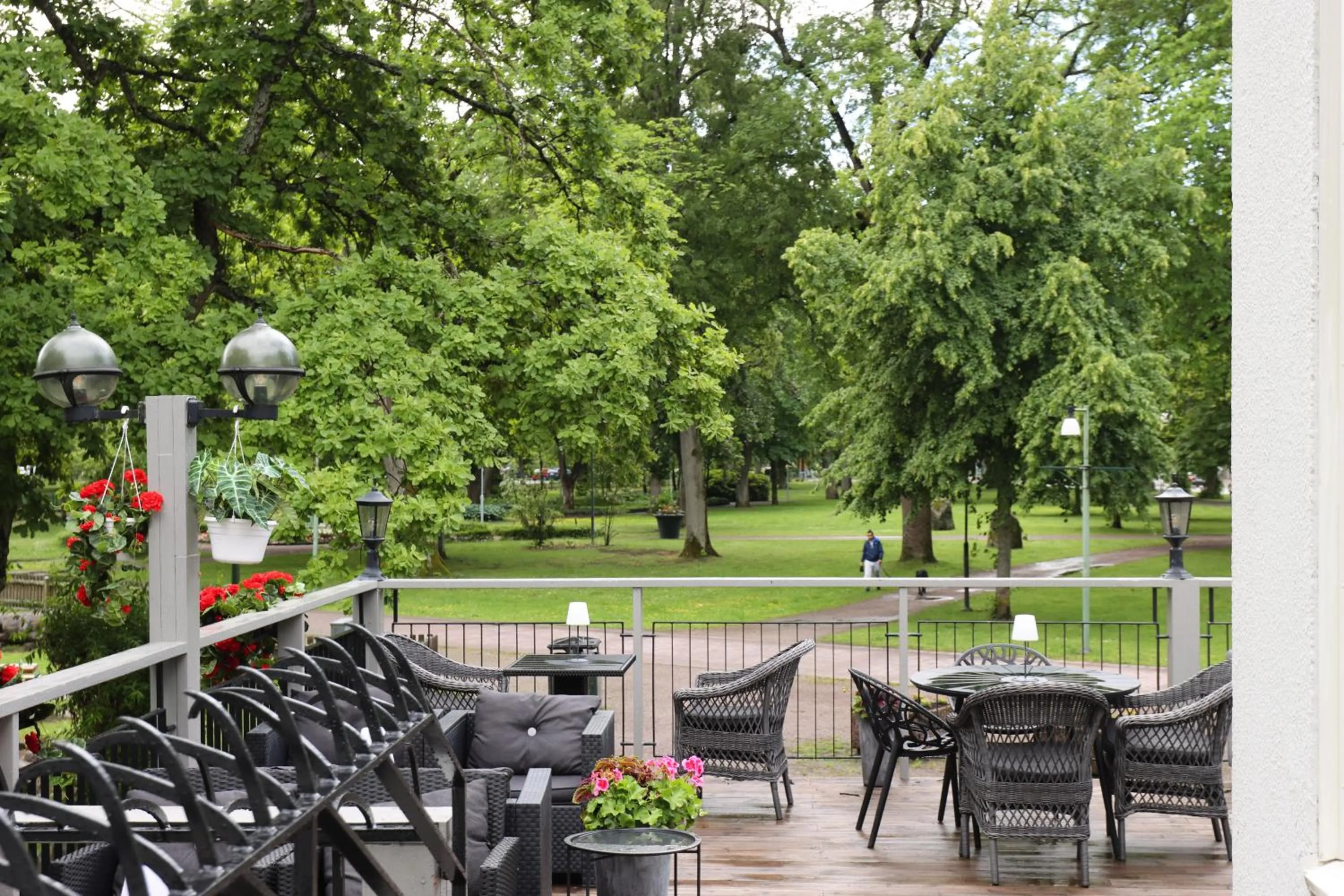 Garden in Vänerport Stadshotell i Mariestad