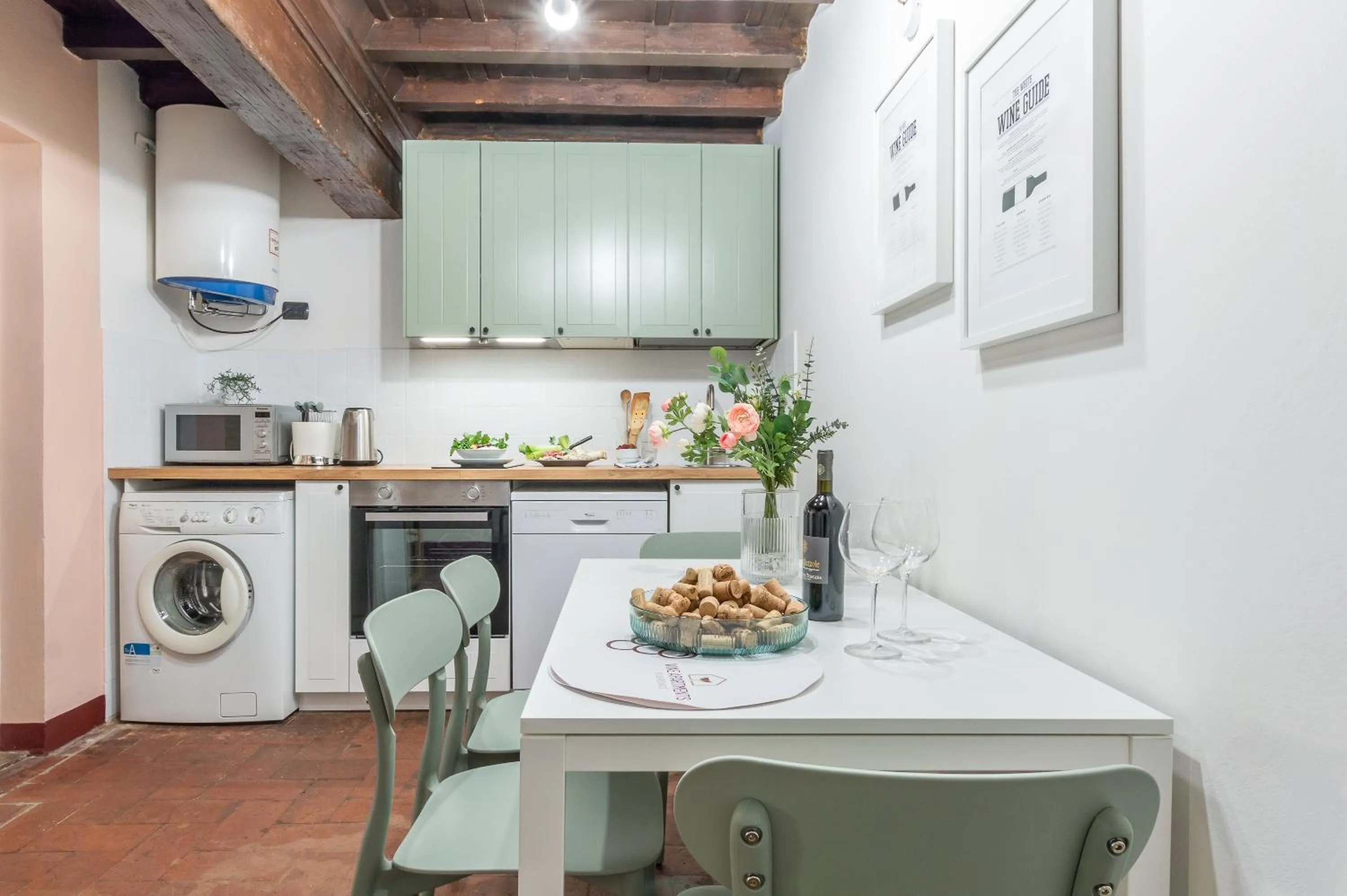 kitchen in Wine Apartments Florence Ciliegiolo