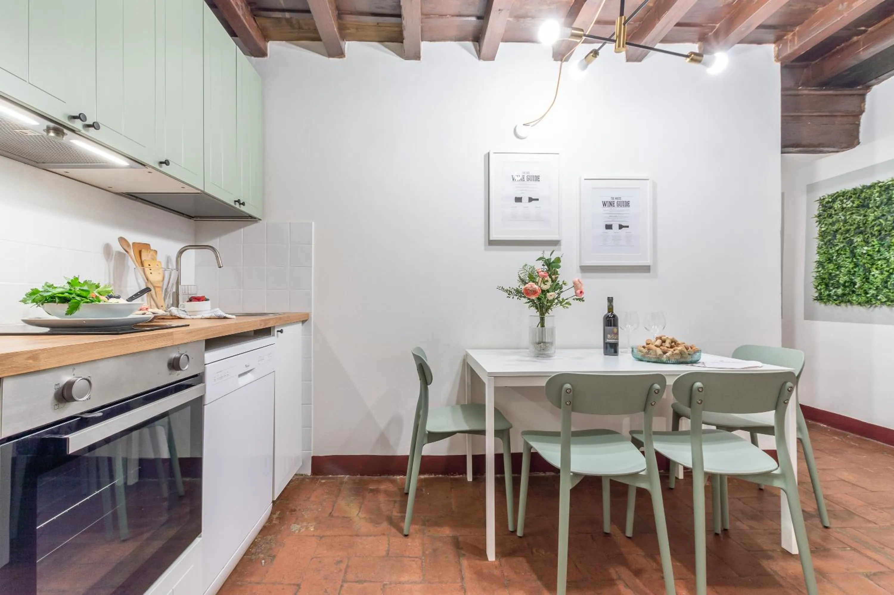 kitchen in Wine Apartments Florence Ciliegiolo