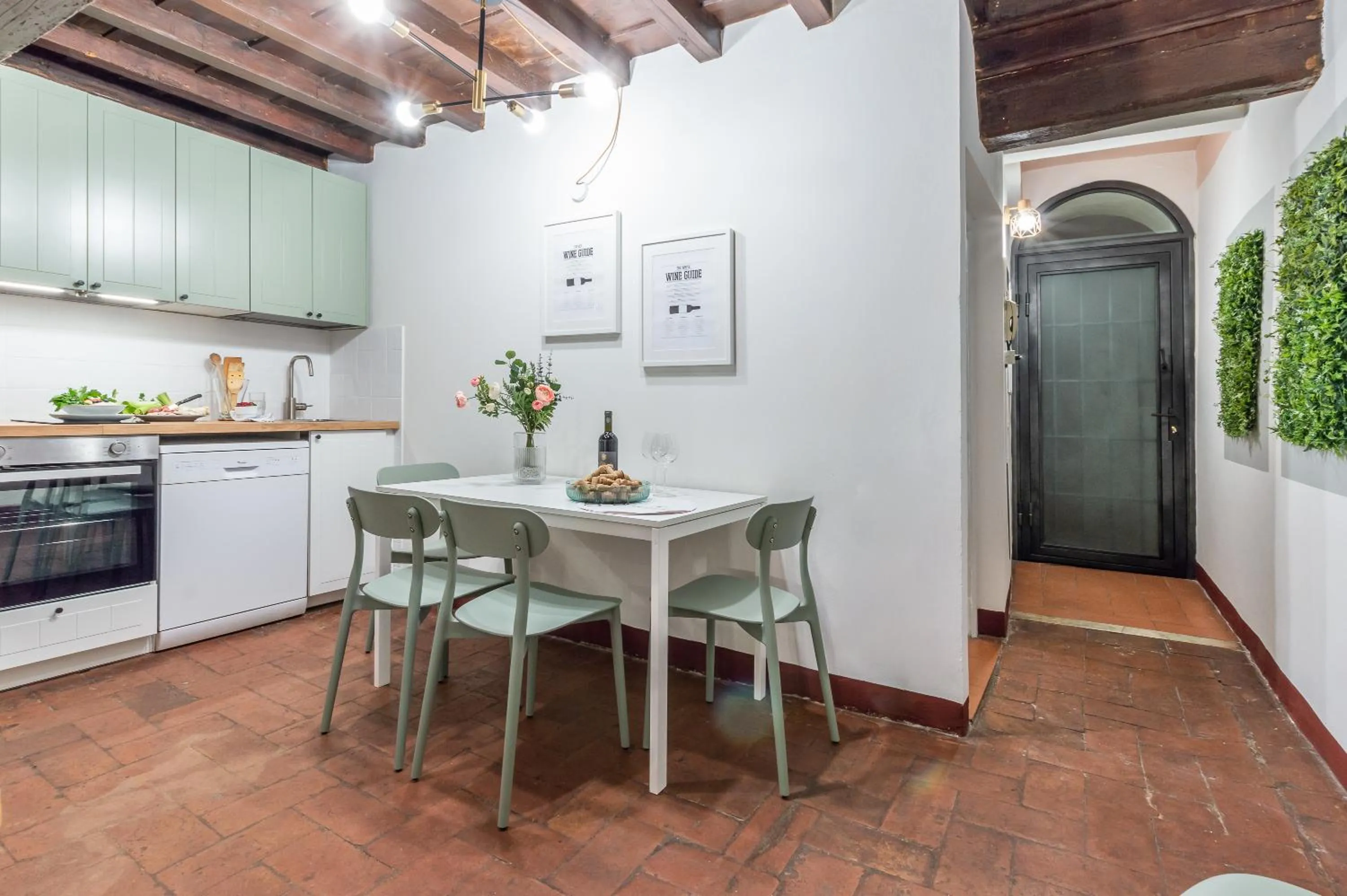 kitchen in Wine Apartments Florence Ciliegiolo
