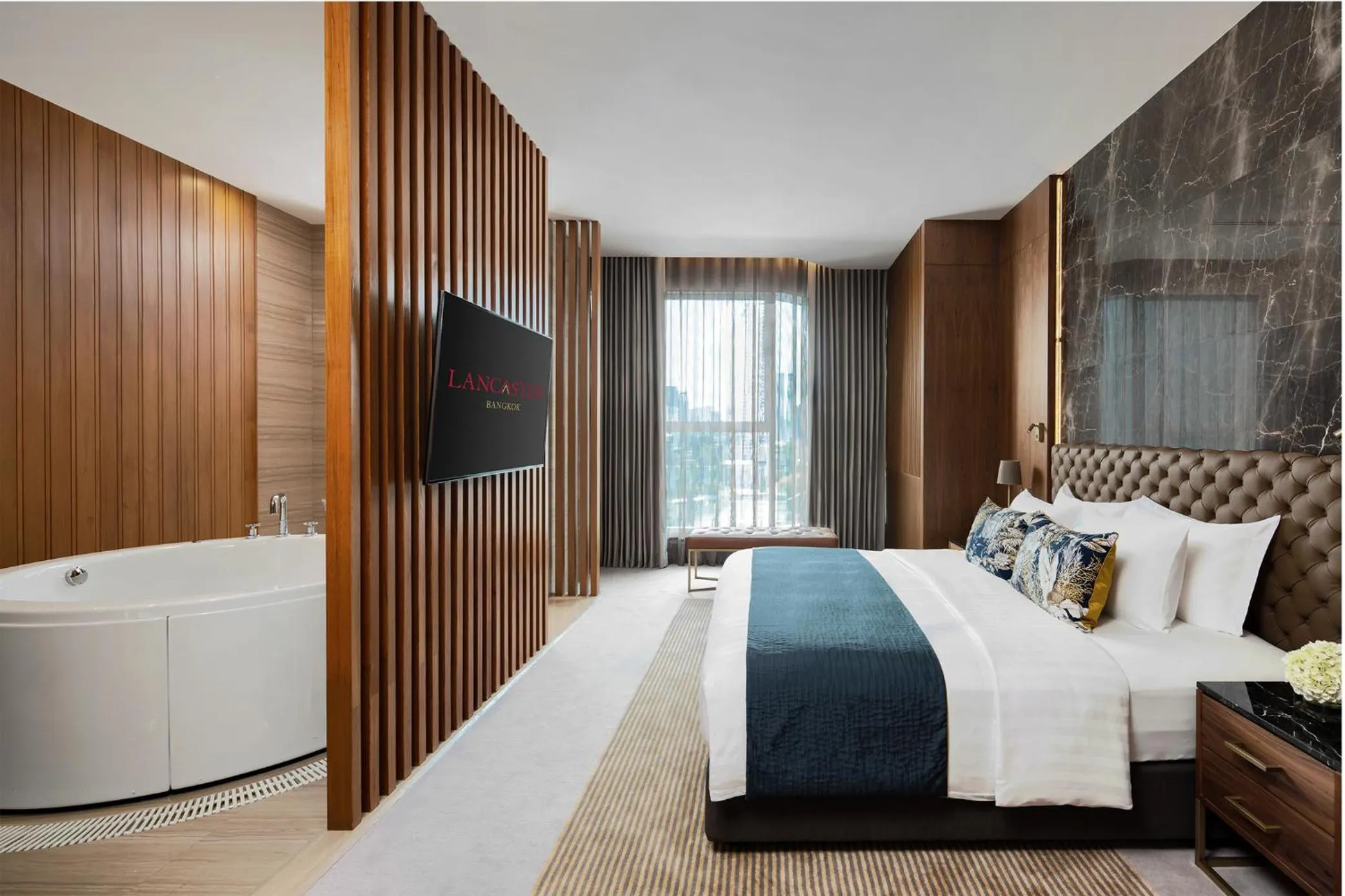 Bedroom, Bed in Lancaster Bangkok