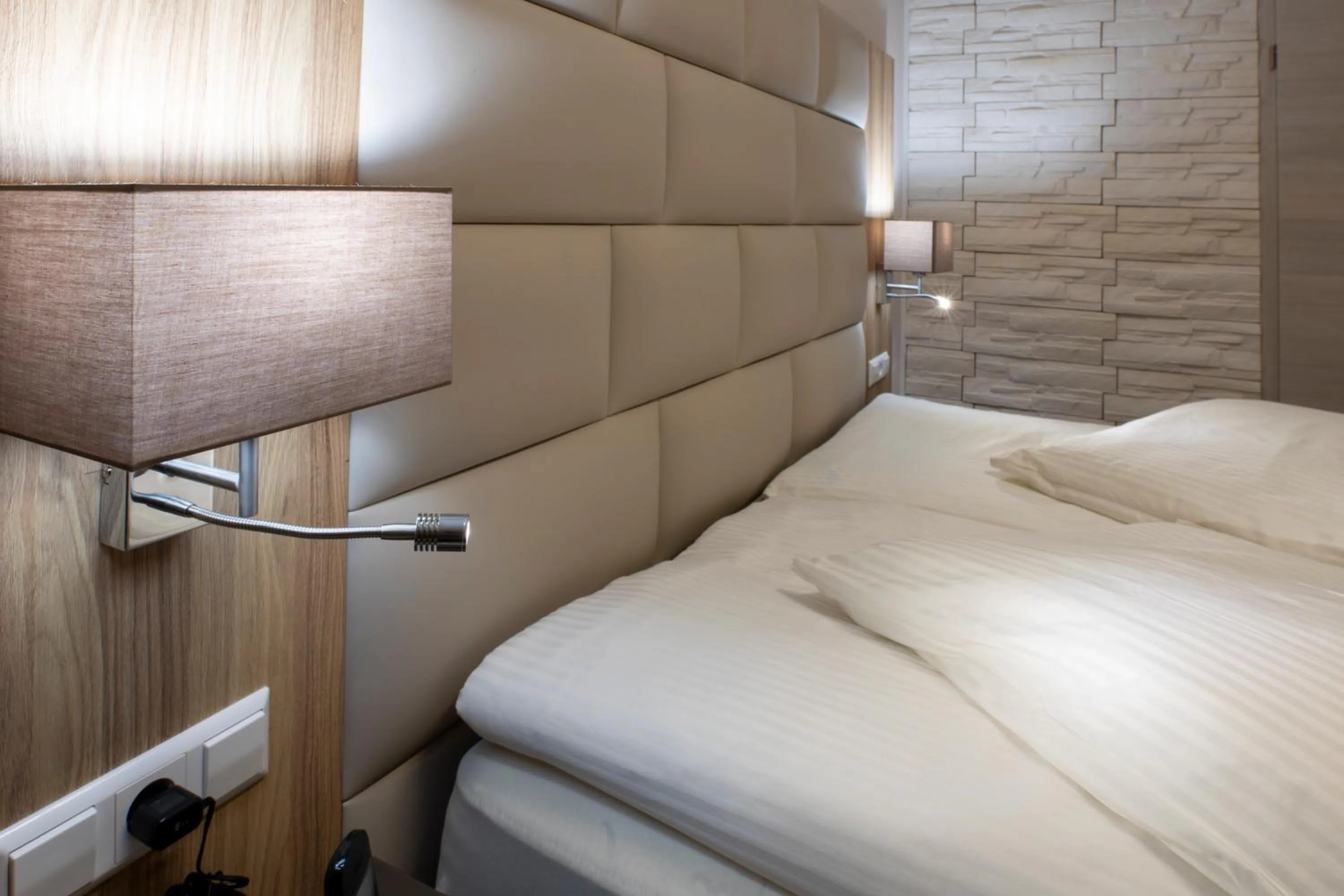 Bed in Hotel Restaurant Meteora