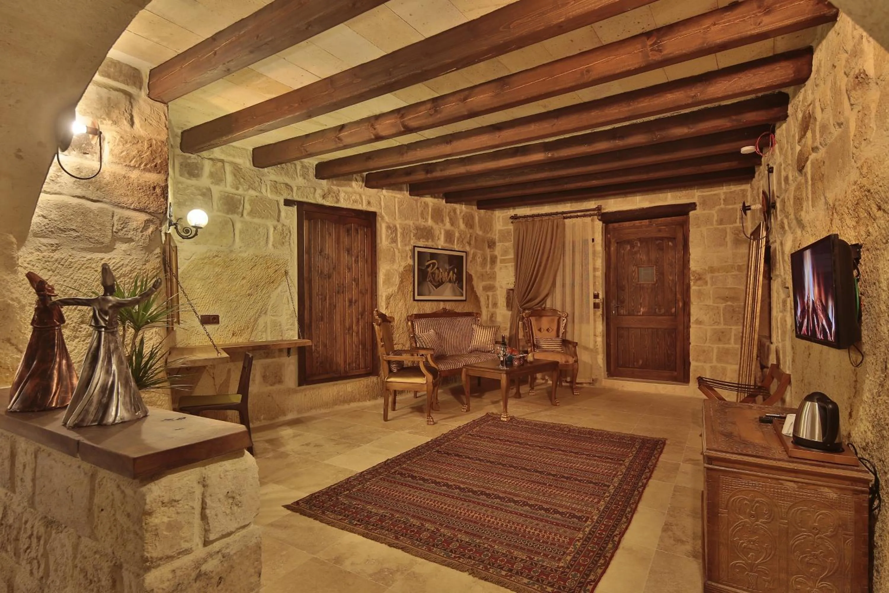 Living room in Asuwari Suites Cappadocia