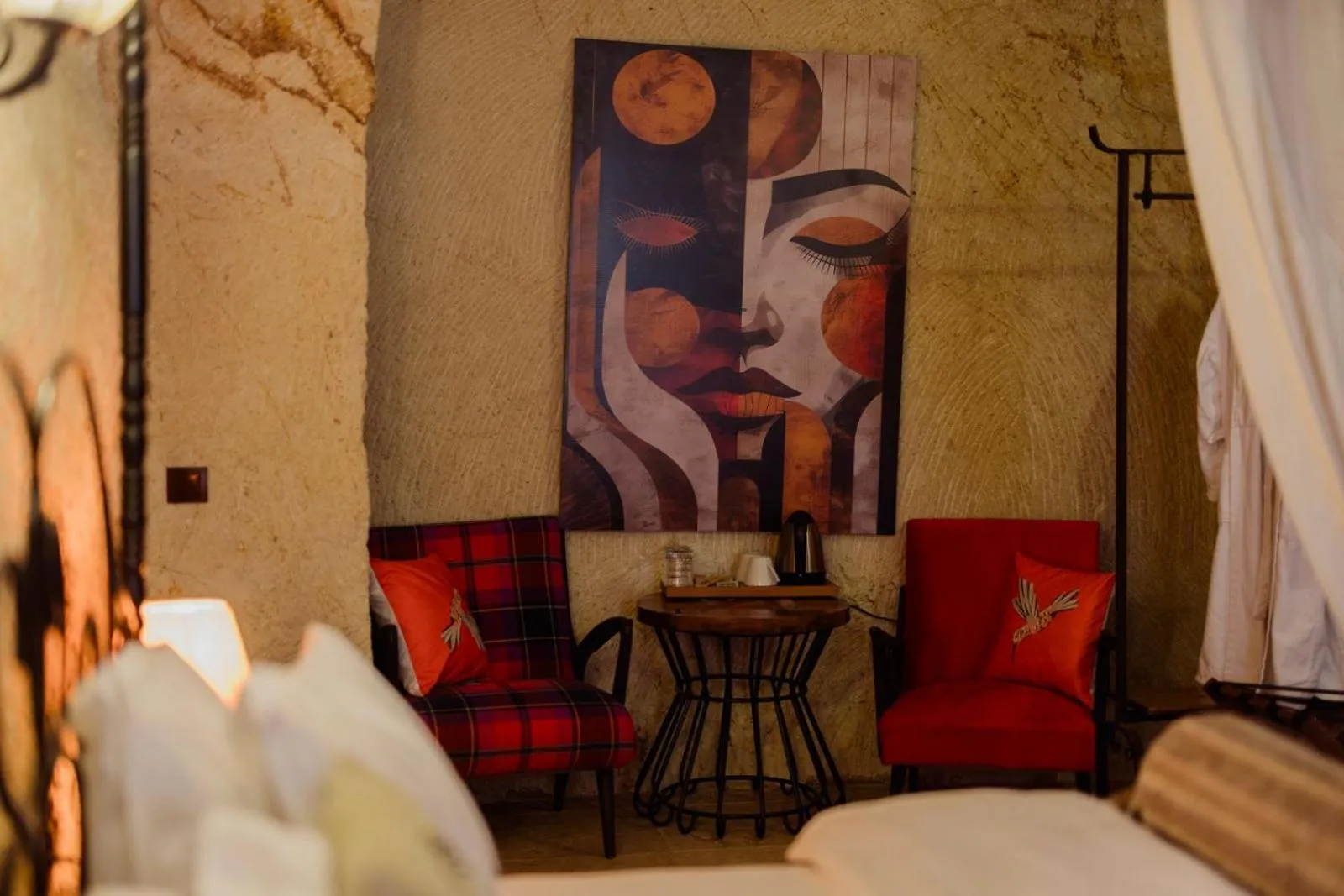 Seating area in Asuwari Suites Cappadocia