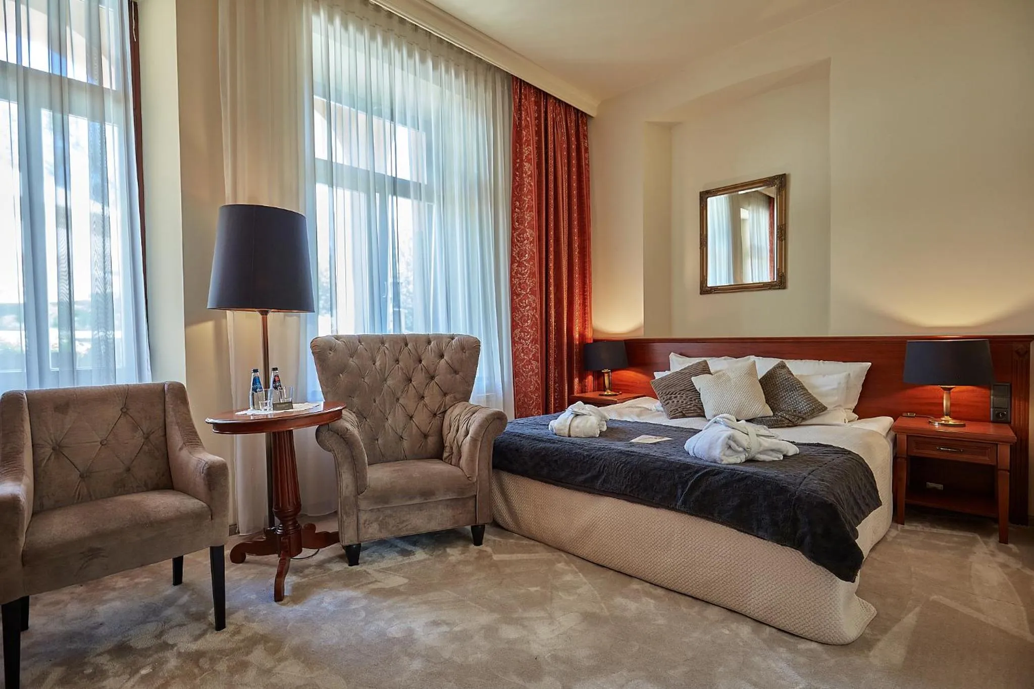 Bed in Grand Hotel Stamary