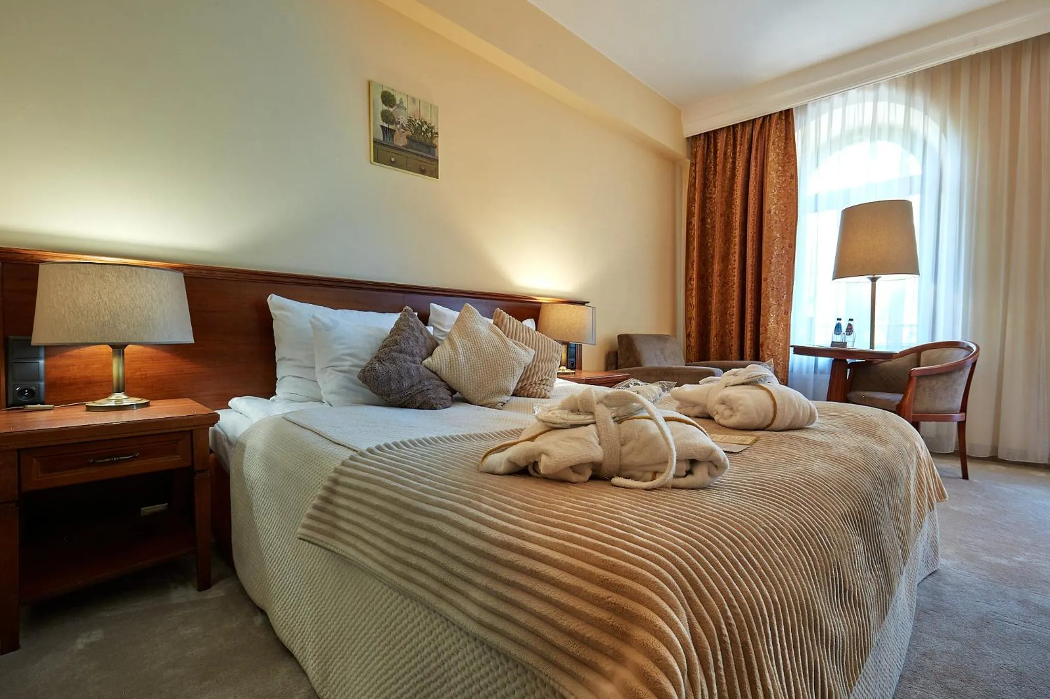 Bed in Grand Hotel Stamary