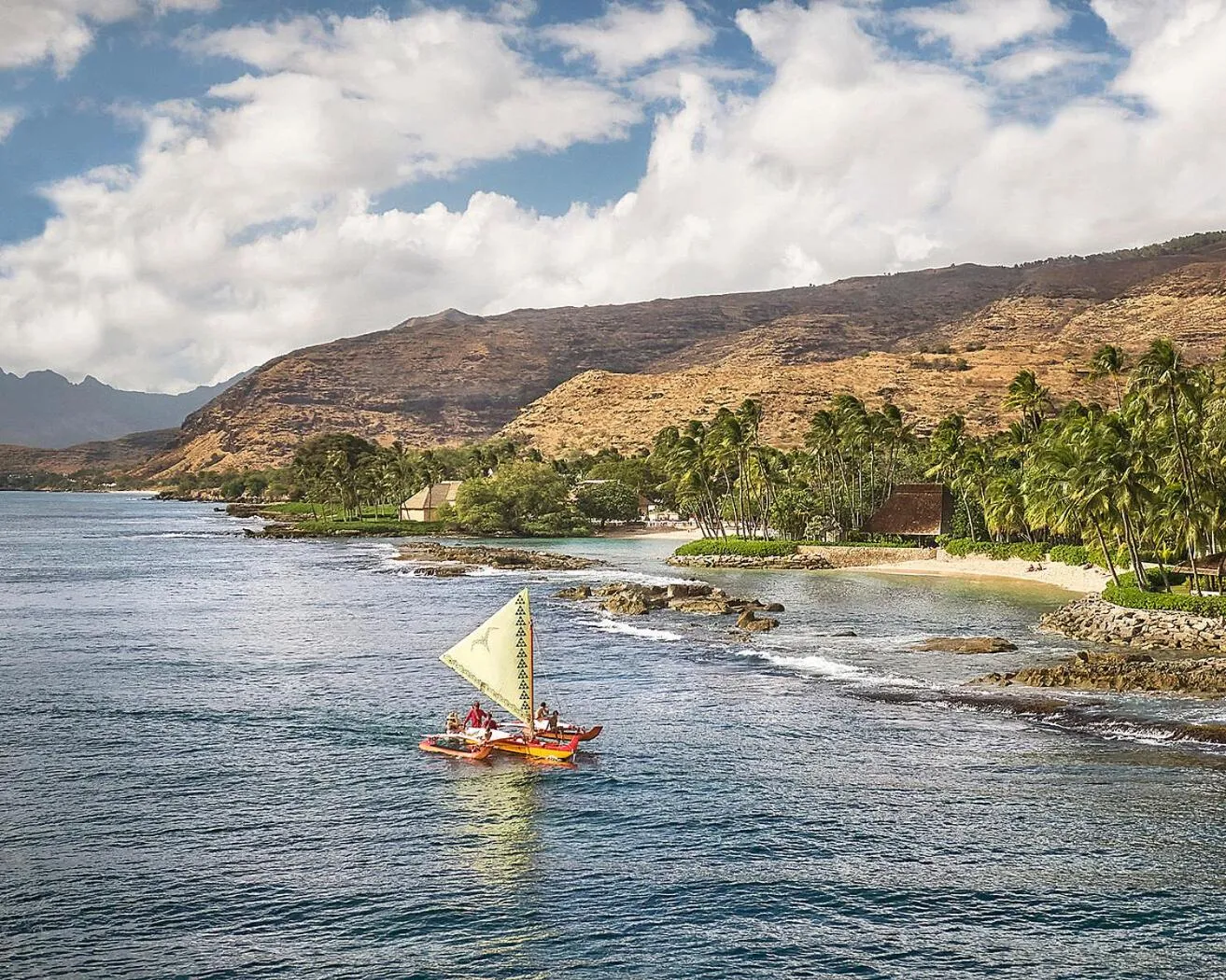Canoeing in Four Seasons Resort Oahu at Ko Olina