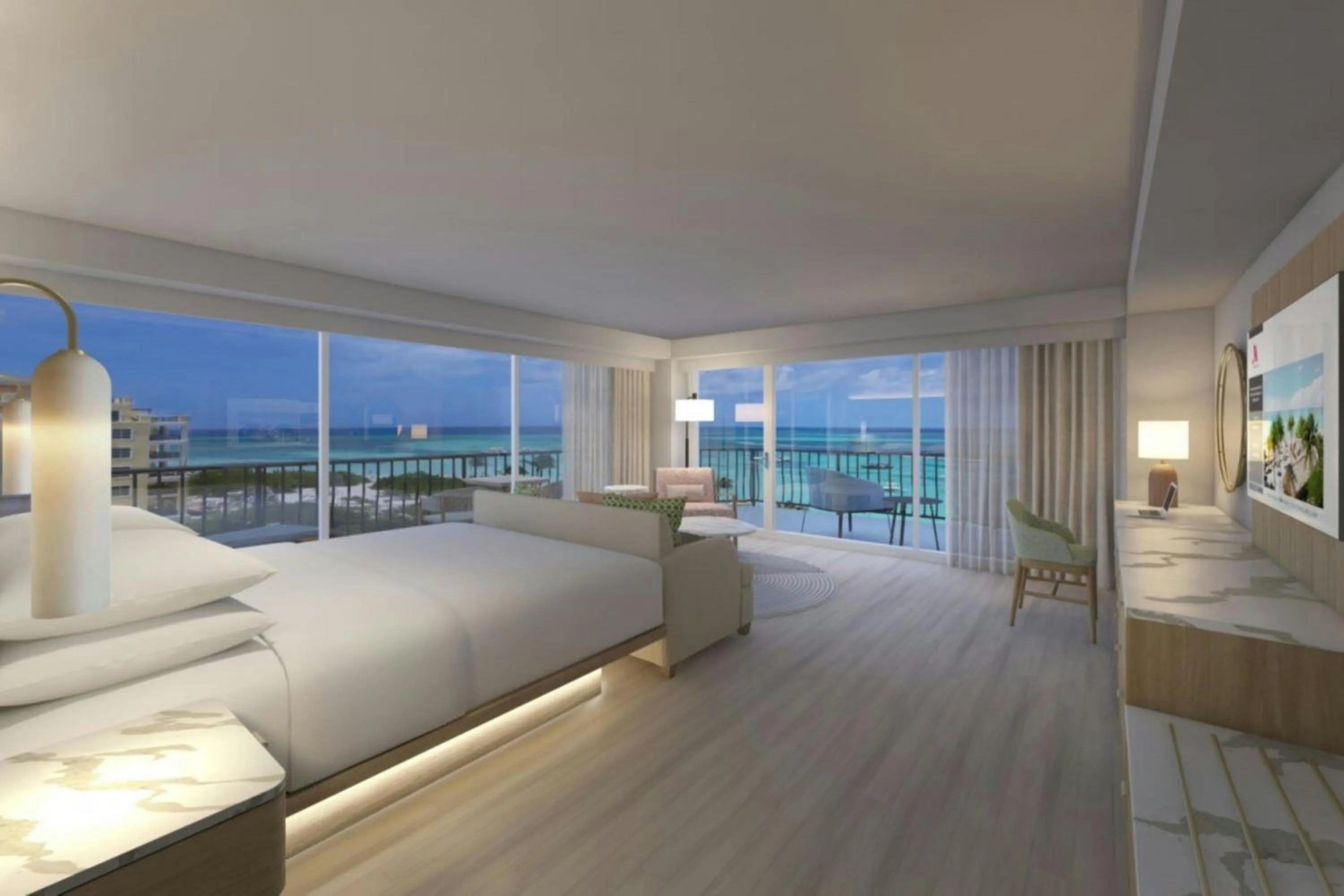 Photo of the whole room, Bed in Aruba Marriott Resort & Stellaris Casino