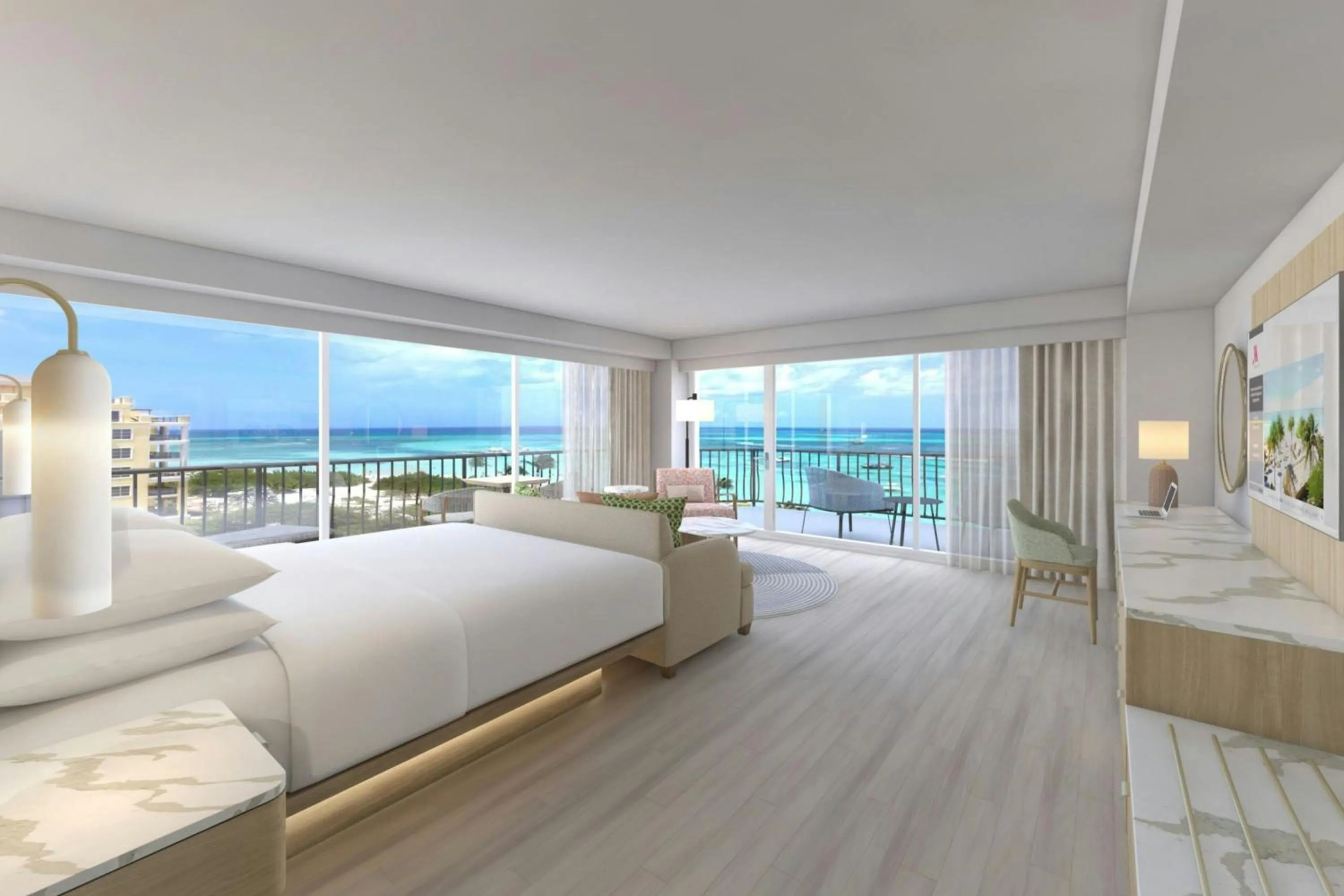 Photo of the whole room, Bed in Aruba Marriott Resort & Stellaris Casino