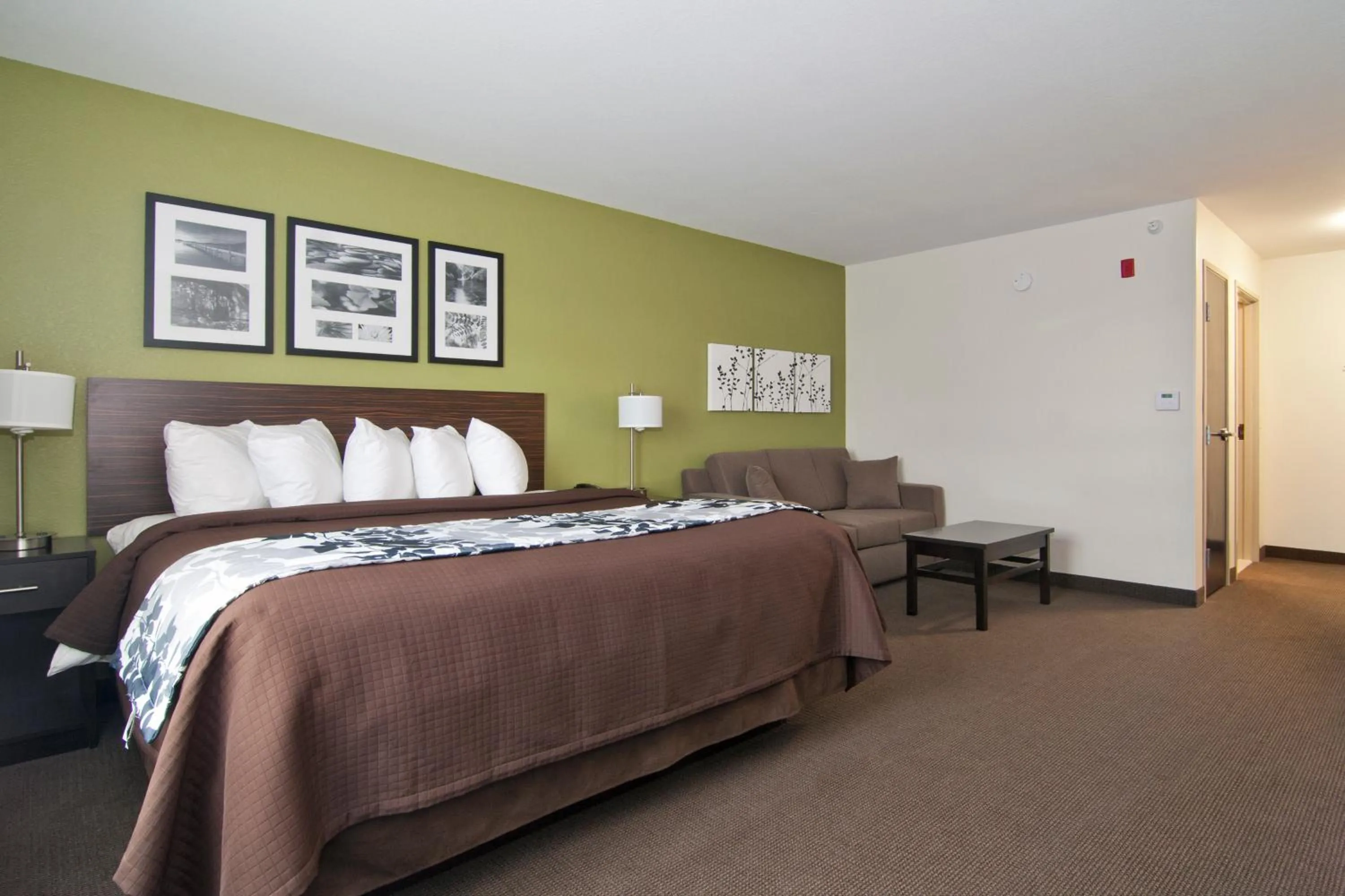 Bed in Sleep Inn & Suites Marshall - University Area