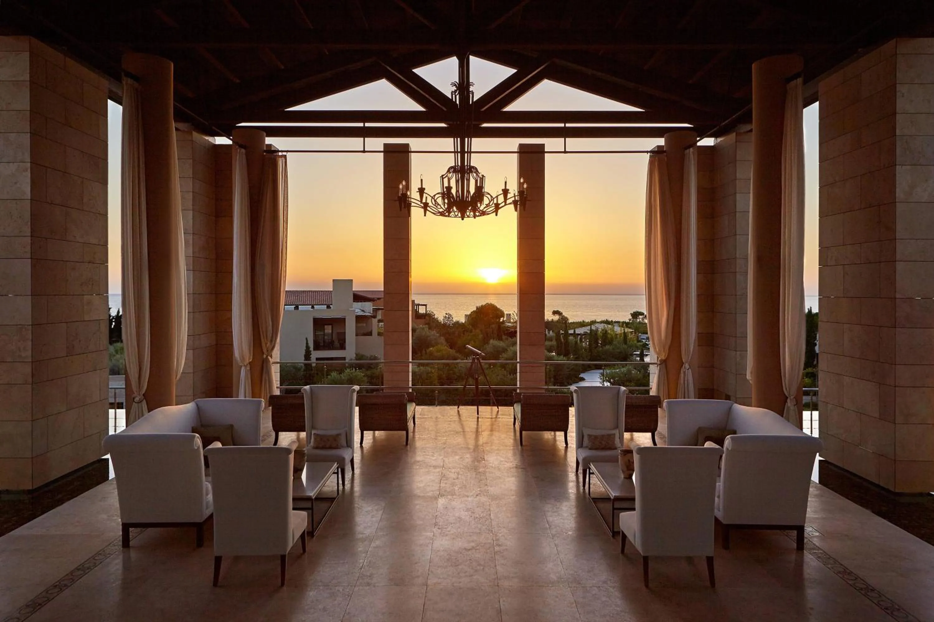 Lobby or reception in The Romanos, a Luxury Collection Resort, Costa Navarino