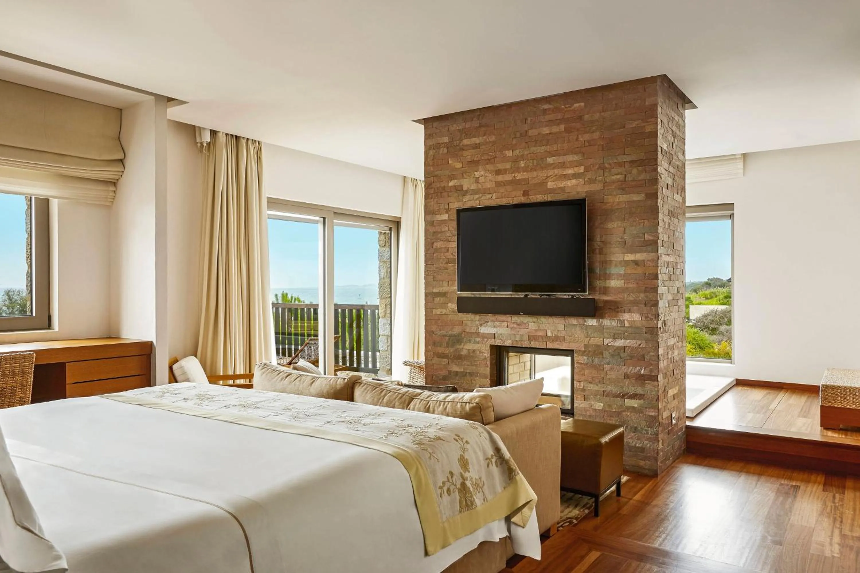 Bedroom, Bed in The Romanos, a Luxury Collection Resort, Costa Navarino