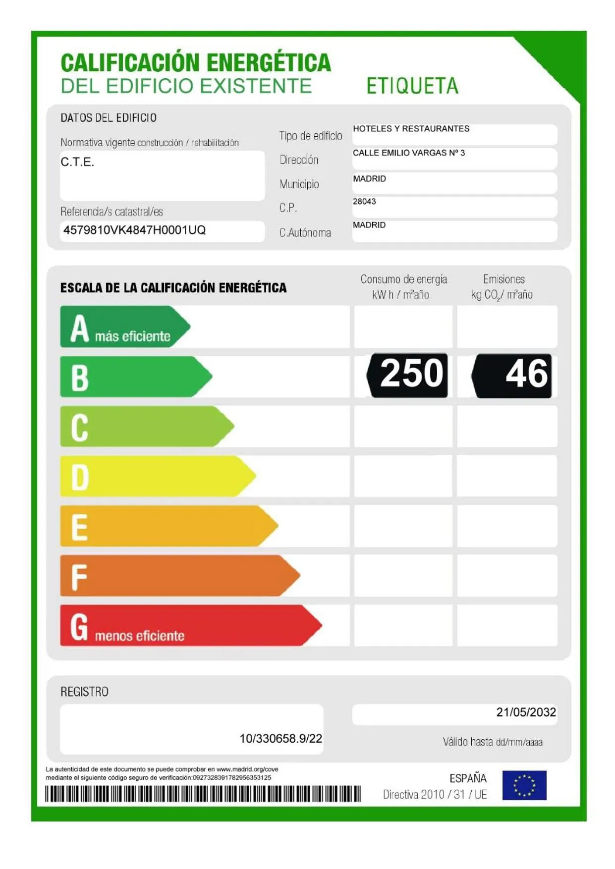 Logo/Certificate/Sign in Ilunion Atrium