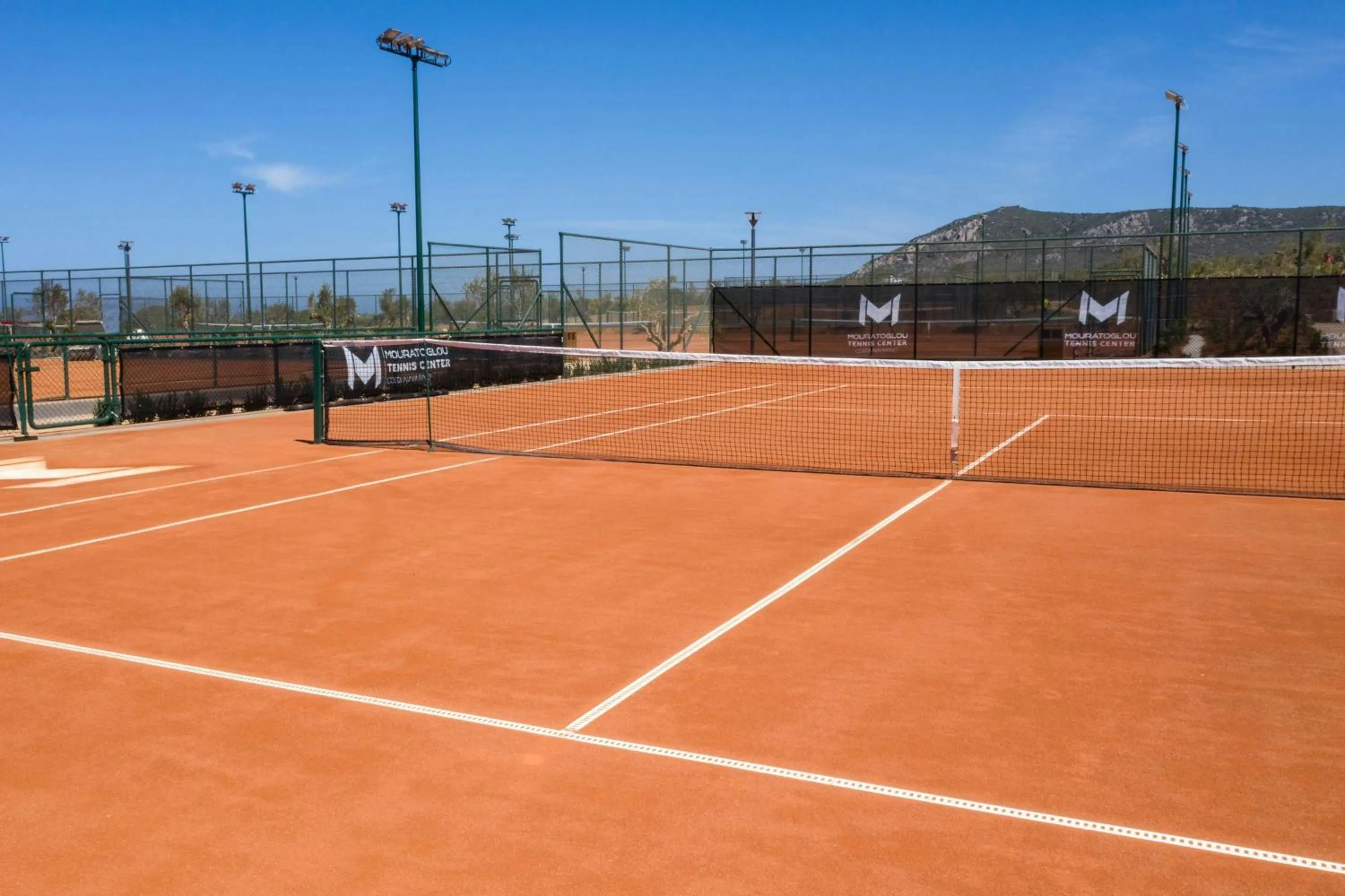 Tennis court in The Westin Resort, Costa Navarino