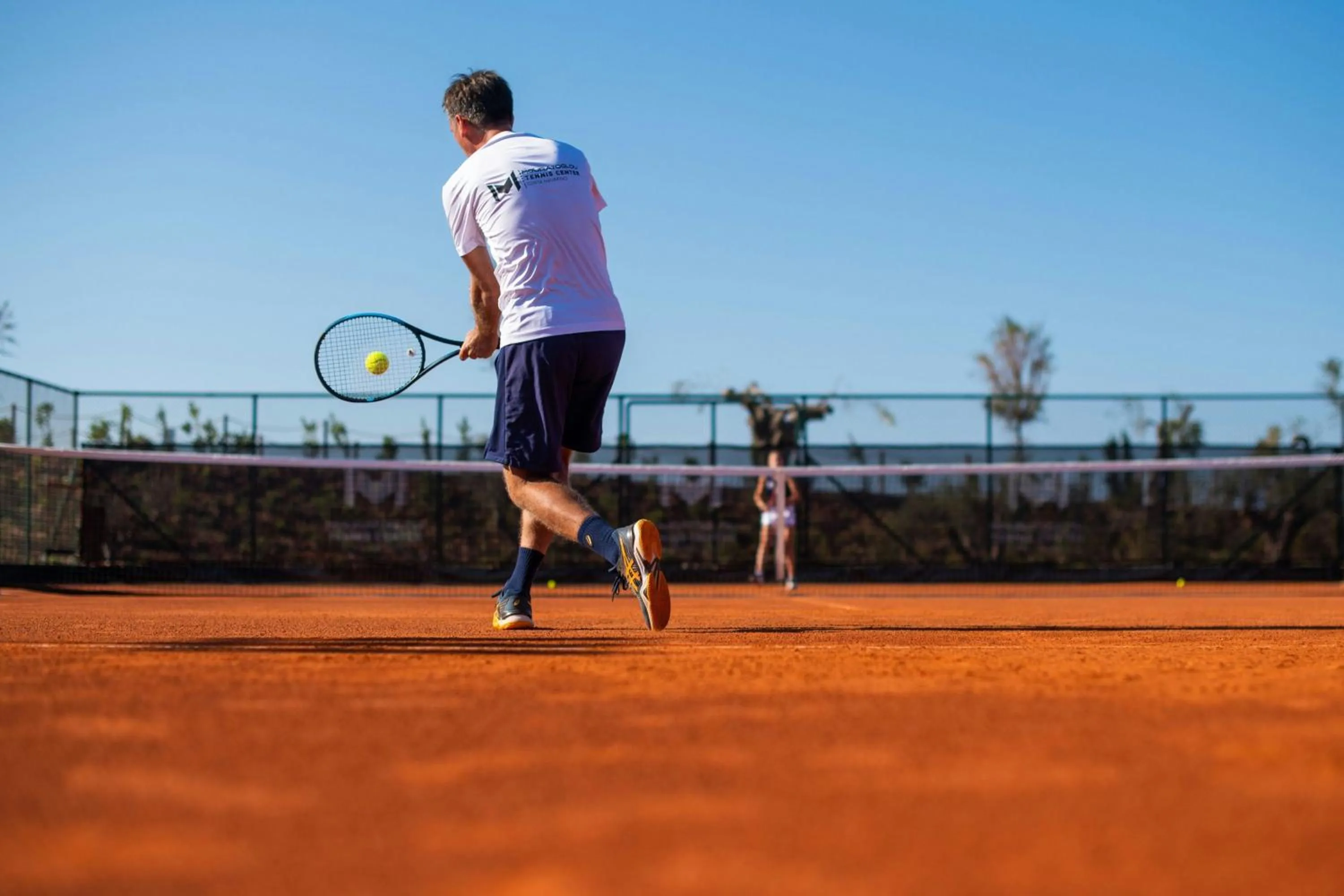 Tennis court in The Westin Resort, Costa Navarino
