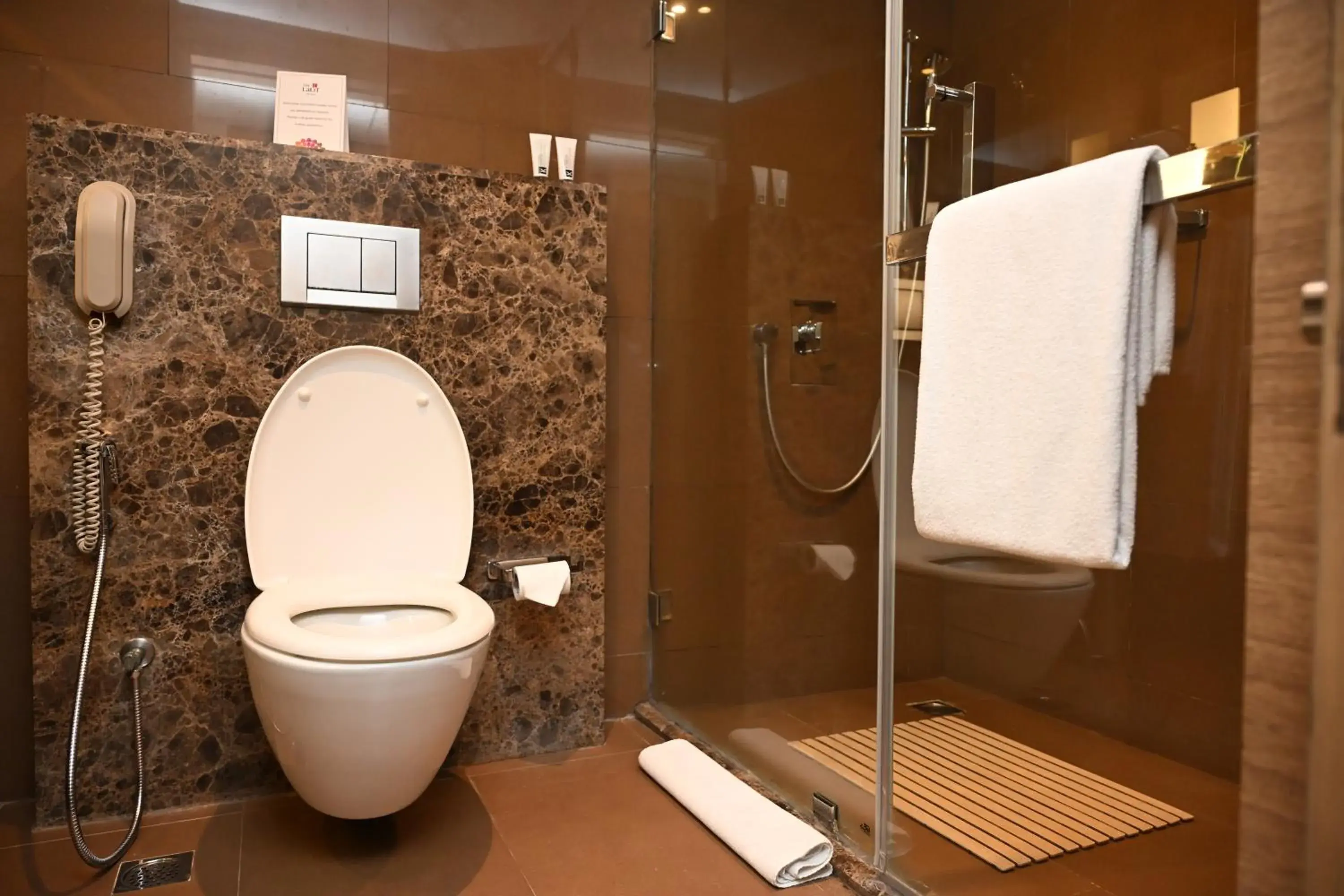 Bathroom in The LaLiT New Delhi Bathroom in The LaLiT New Delhi