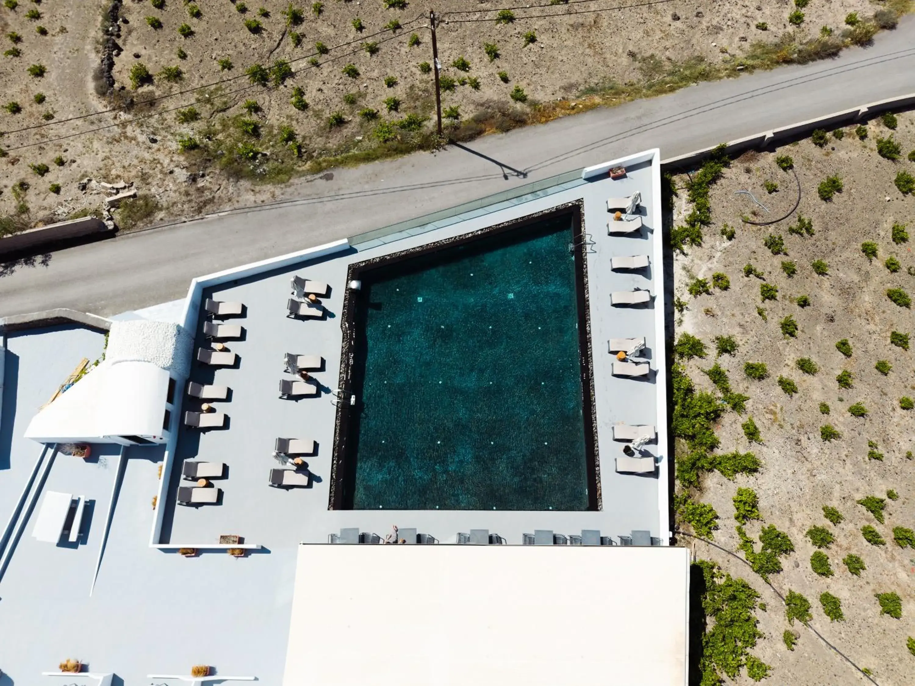 Bird's eye view in Serenità Luxury Suites Bird's eye view in Serenità Luxury Suites