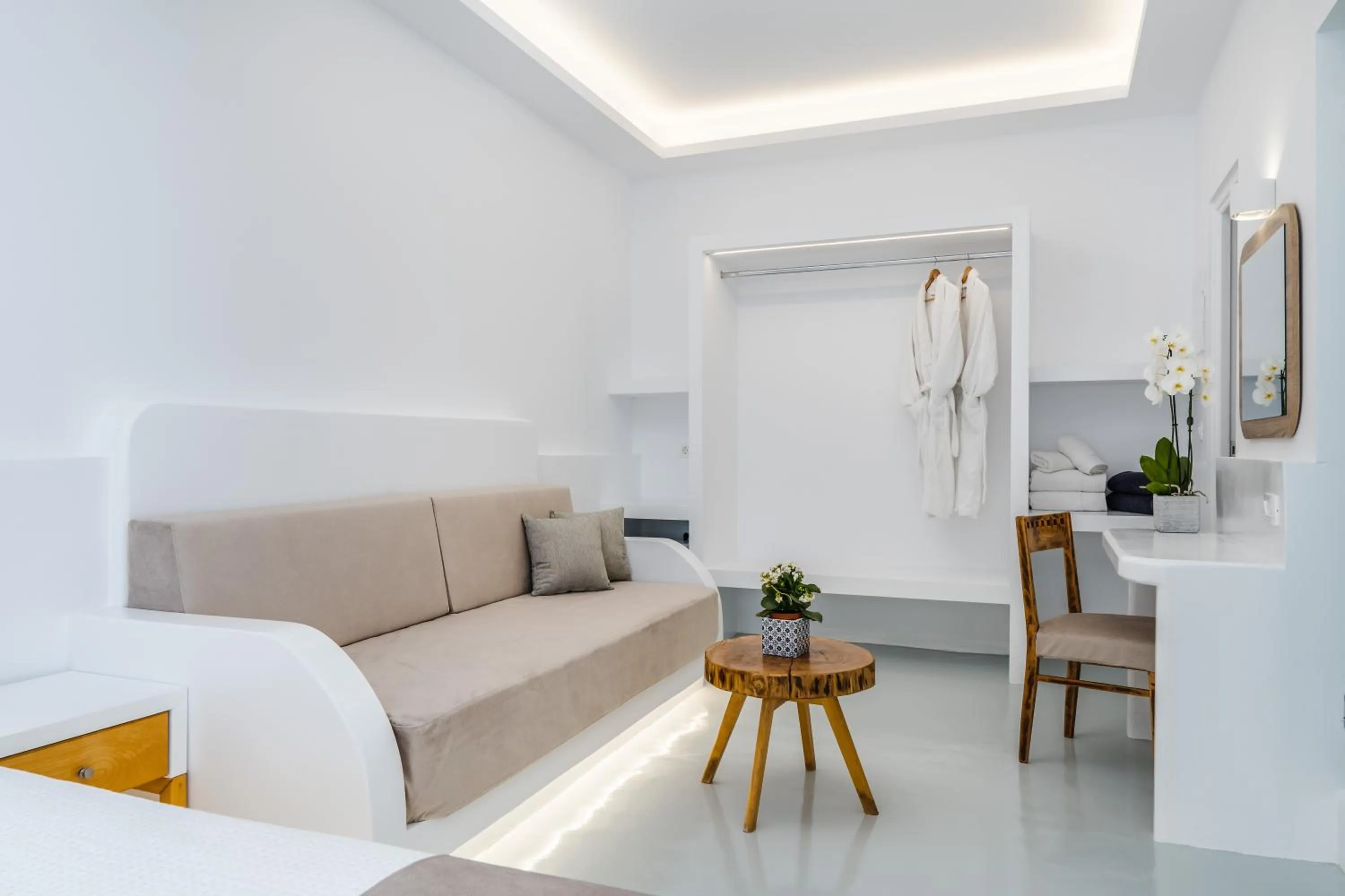 Seating area in Serenità Luxury Suites