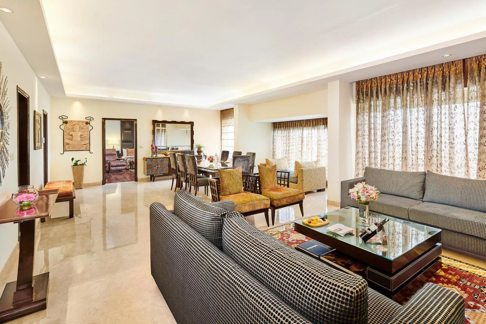 Living room in The Lalit Ashok
