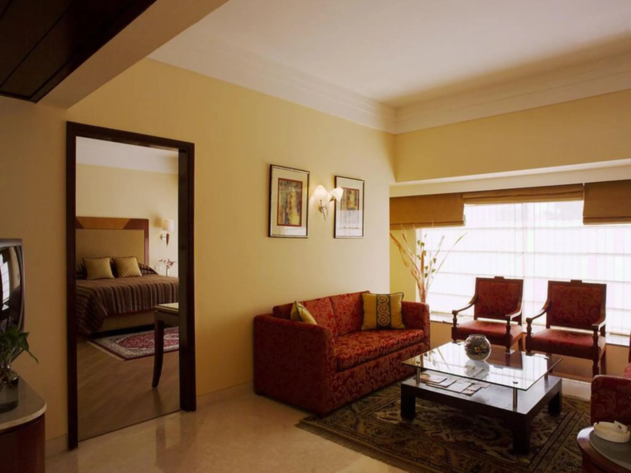 Living room in The Lalit Ashok